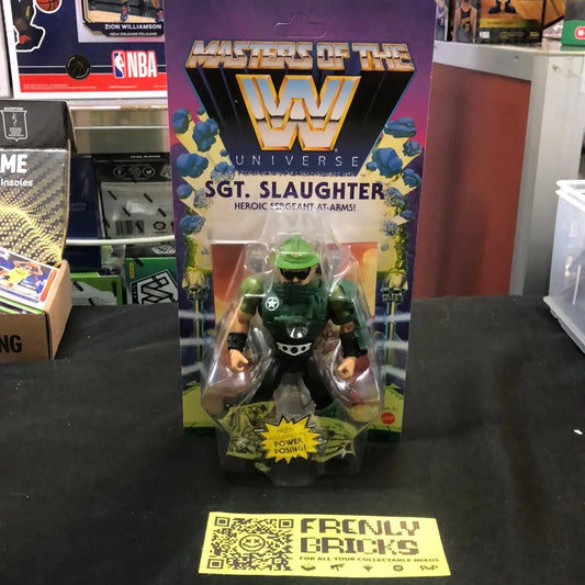 Masters of the WWE Universe Sgt Slaughter New Action Figure FRENLY BRICKS - Open 7 Days