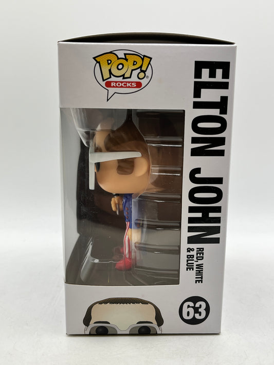 Funko POP! Rocks - Elton John - Elton John Red, White & Blue #63 - Vinyl Collectable