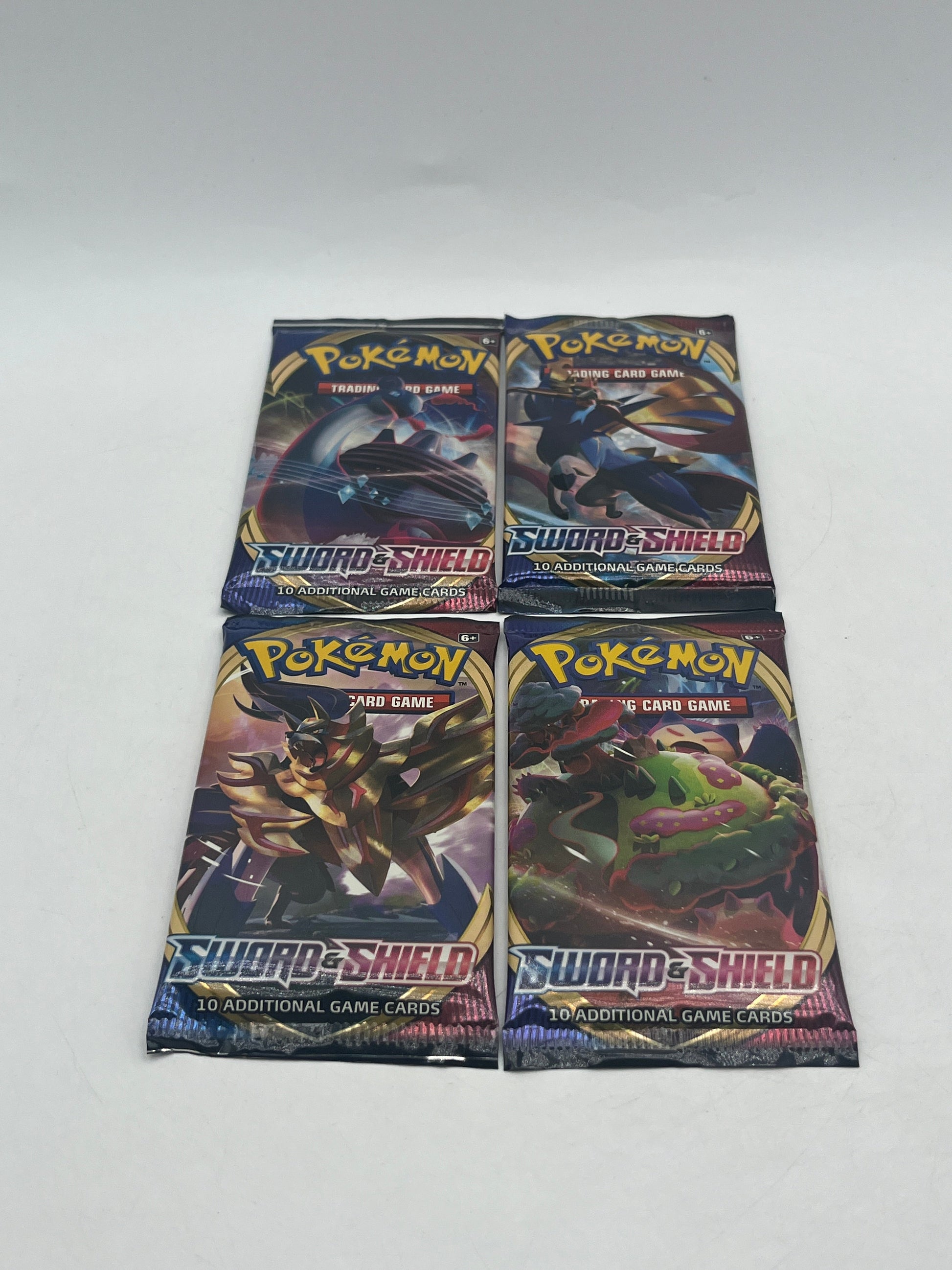 4x Pokemon Sword & Shield Booster Packs Full Art Set FRENLY BRICKS - Open 7 Days