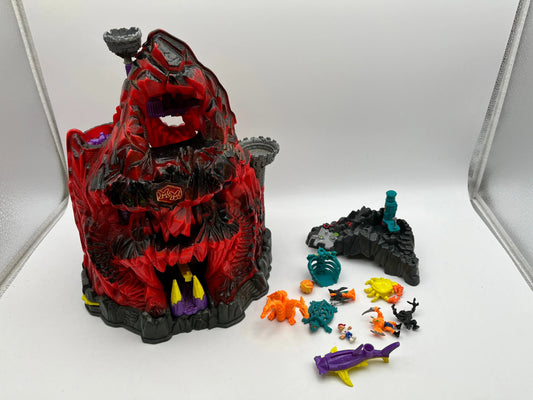 Vintage 1992 Bluebird Mighty Max Skull Mountain Volcano Playset + Accessories FRENLY BRICKS - Open 7 Days