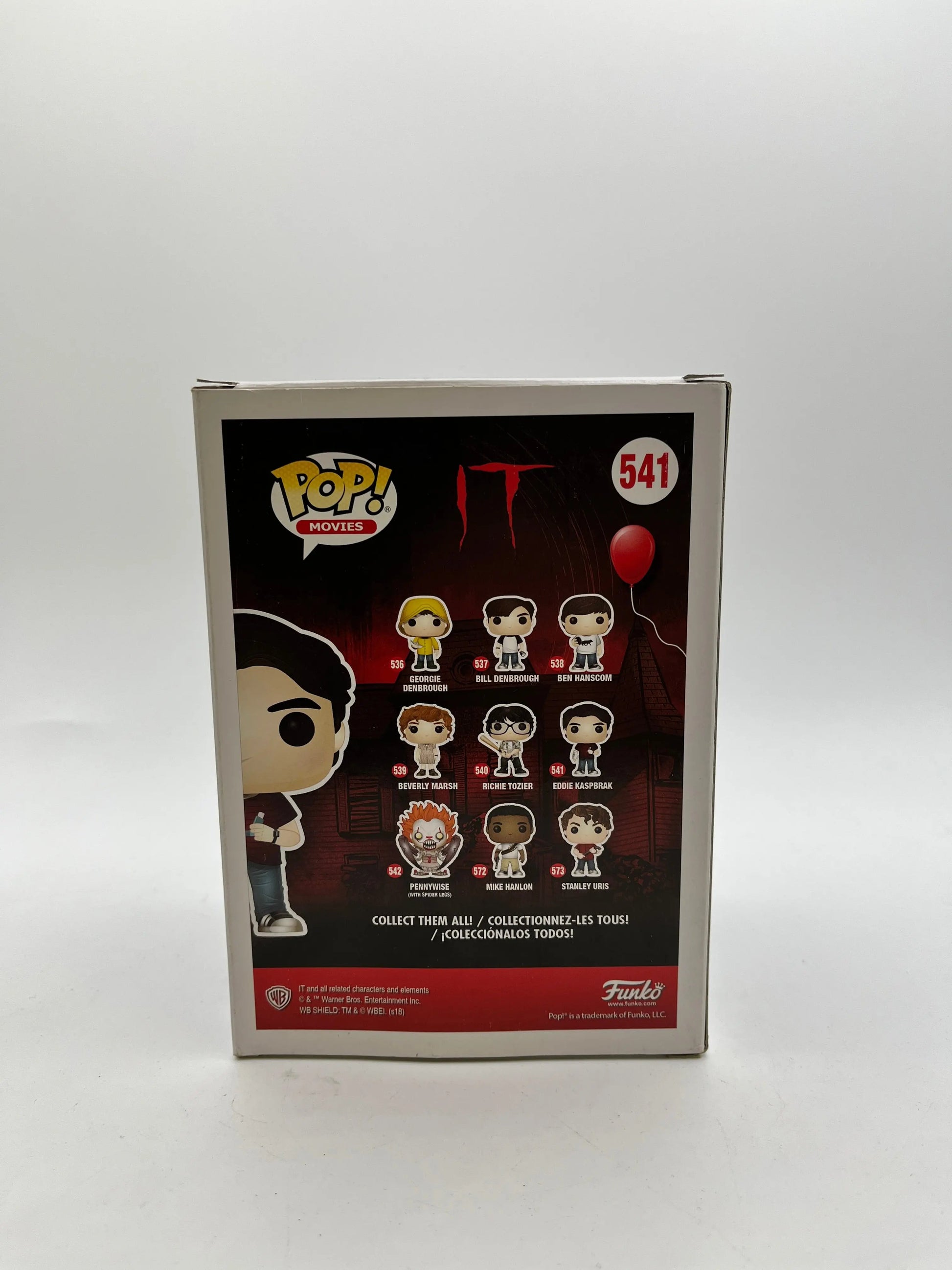 Funko POP! Movies - IT Eddie Kaspbrak #541 FRENLY BRICKS - Open 7 Days