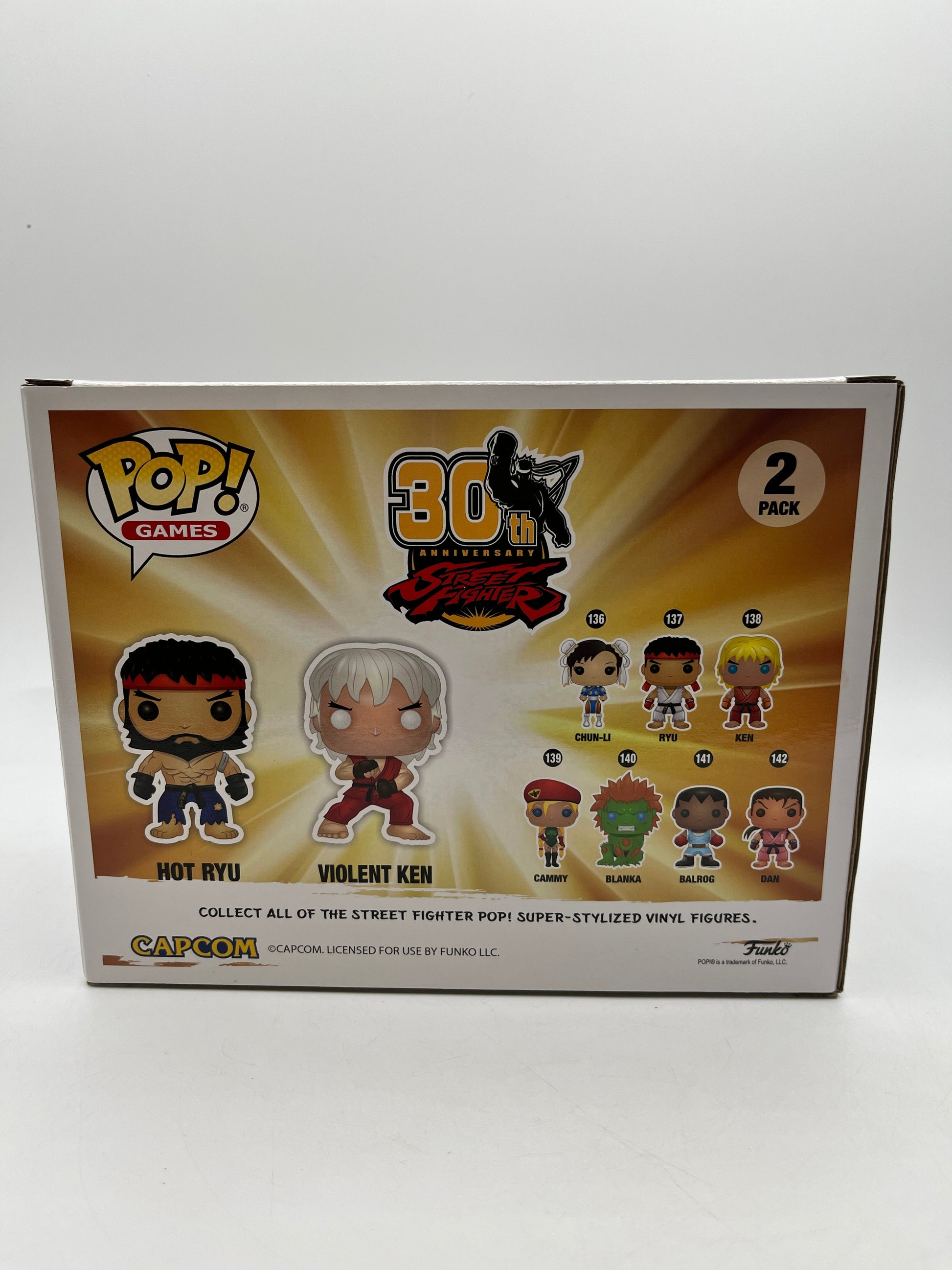 Funko POP! Games Street Fighter 30th Anniversary - Hot Ryu & Violent Ken (2 Pack) FRENLY BRICKS - Open 7 Days