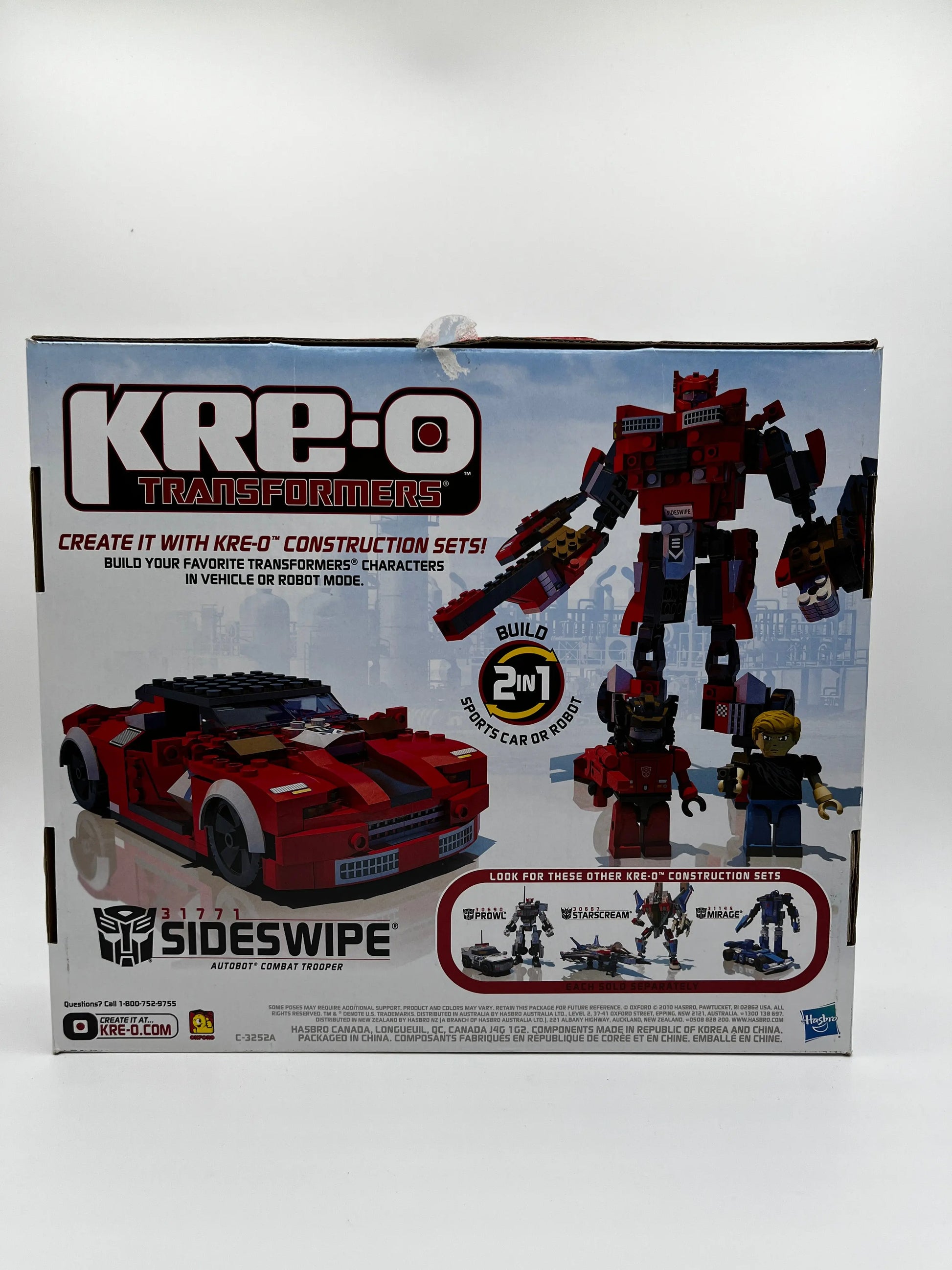 Hasbro Transformers  Kre-o Create It - Sideswipe Set 31771 FRENLY BRICKS - Open 7 Days