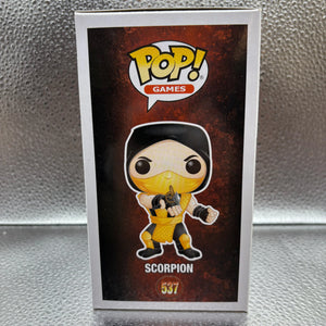 Funko Pop #537 Games Mortal Kombat Scorpion FRENLY BRICKS - Open 7 Days