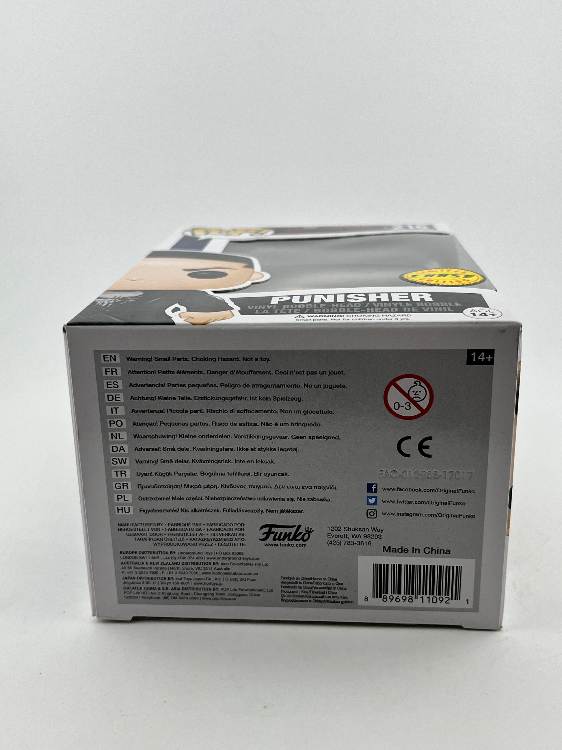 Funko POP! Marvel Daredevil - Punisher #216 - Chase Limited Edition FRENLY BRICKS - Open 7 Days