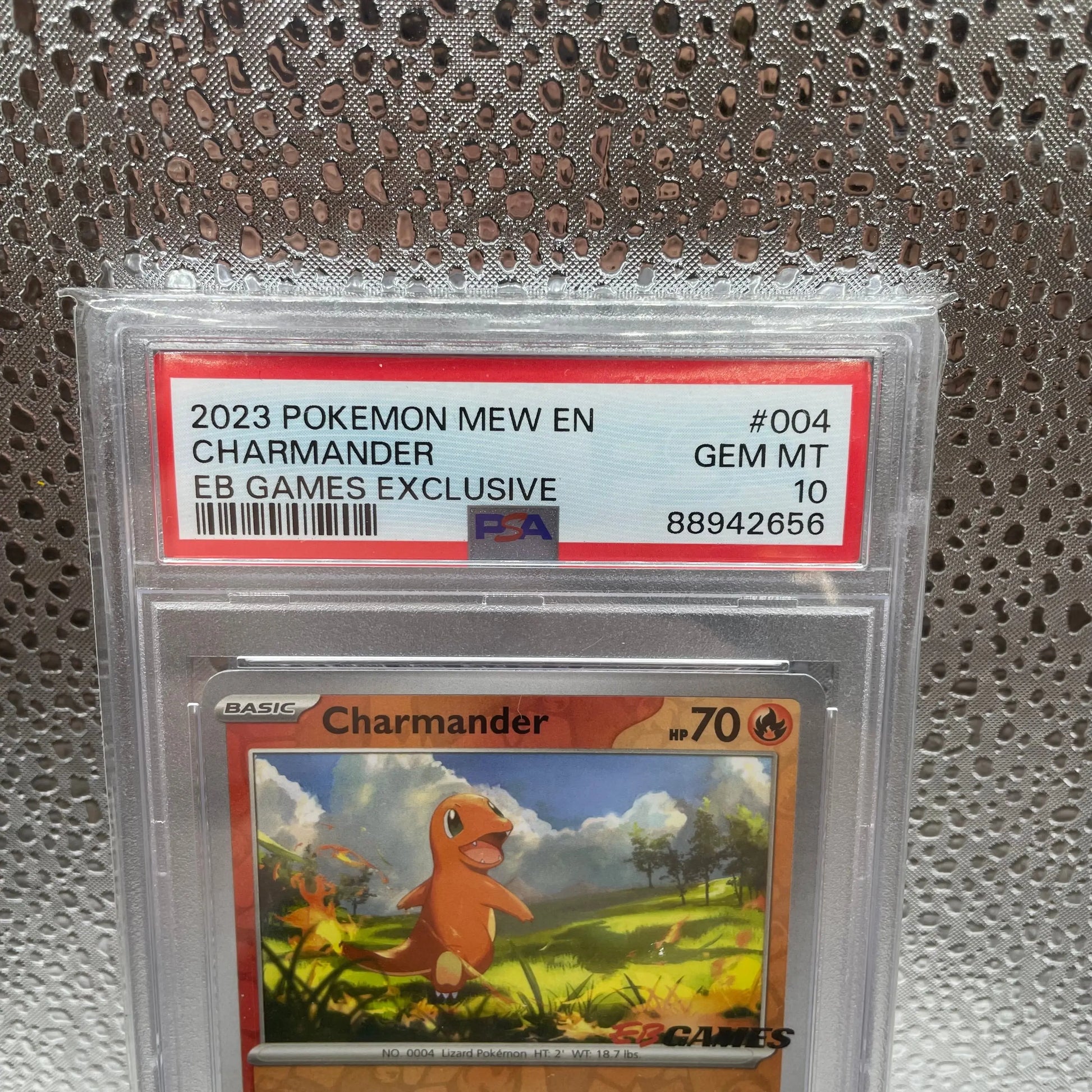 Charmander EB Games Exclusive 2023 004 Gem Mint 10 PSA GRADED Slab Pokemon TCG FRENLY BRICKS - Open 7 Days