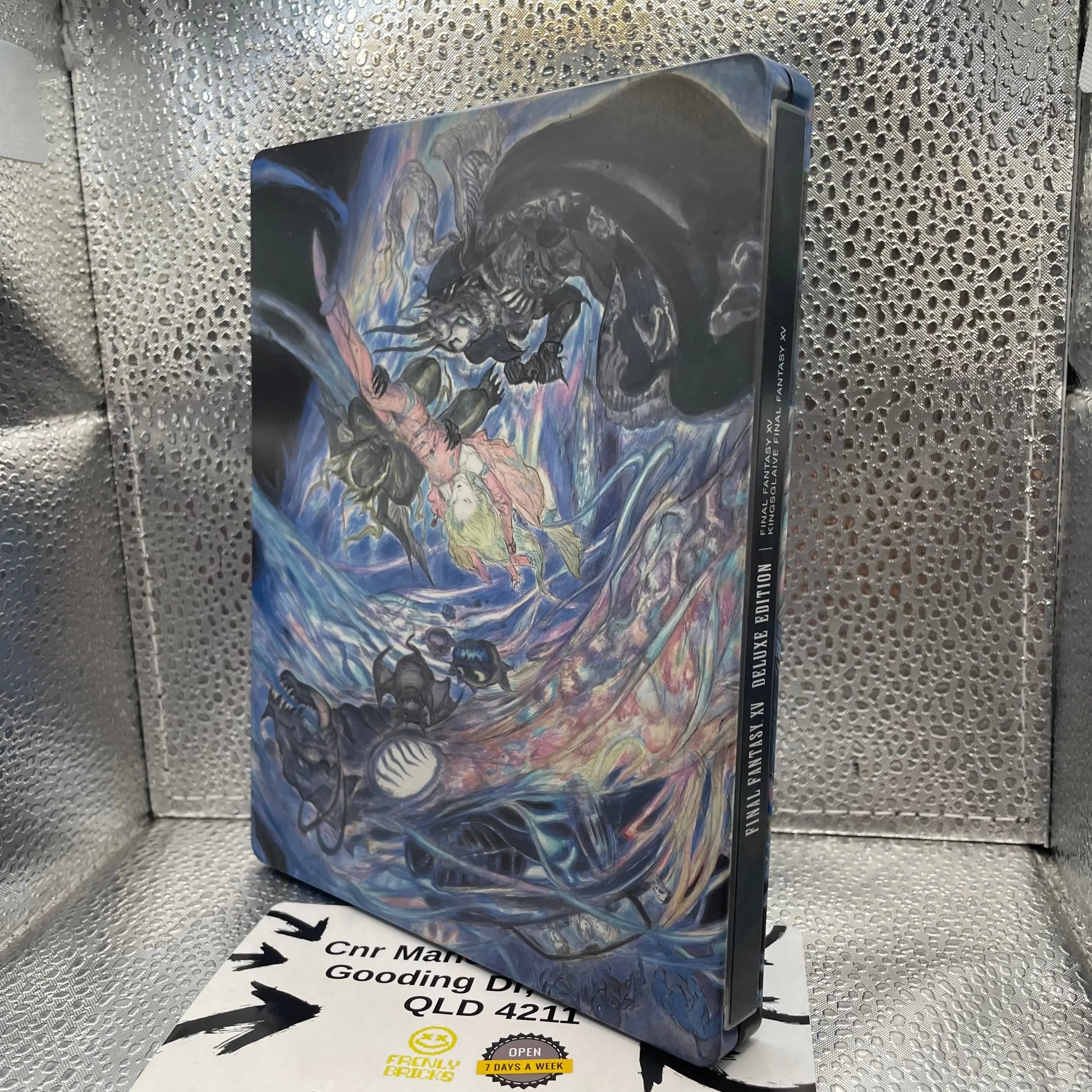 Final Fantasy XV Deluxe Edition Steelbook With Slip Cover, Game & DVD PS4 PlayStation 4 FRENLY BRICKS - Open 7 Days