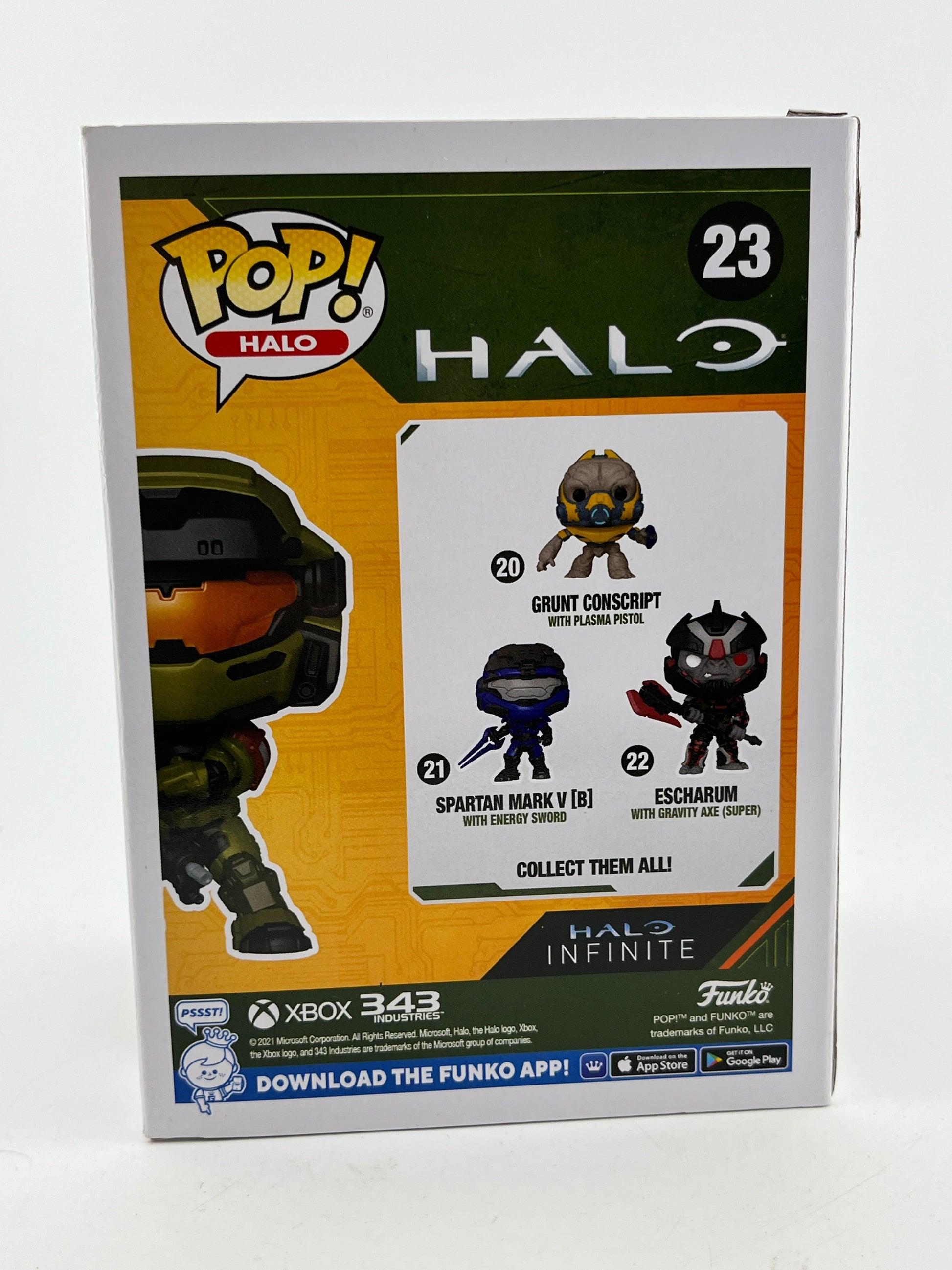 Funko POP! Halo - Spartan Grenadier With HMG #23 - Vinyl Collectable FRENLY BRICKS - Open 7 Days