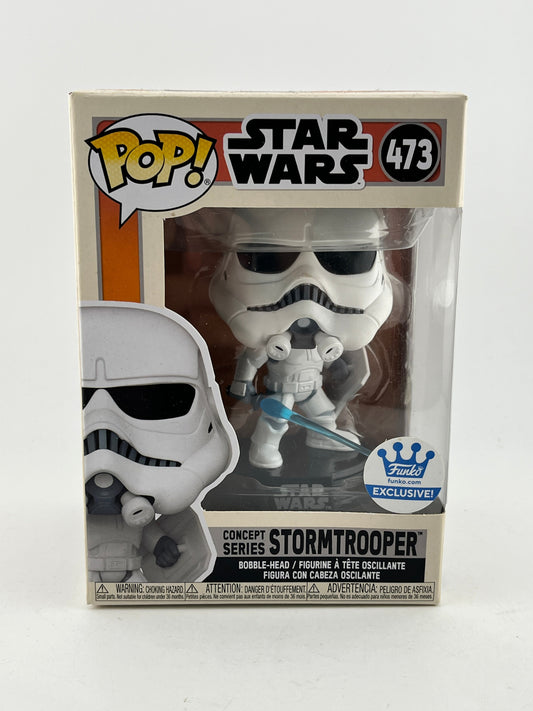 Funko POP! Star Wars - Concept Series Stormtrooper #473 - Funko Exclusive FRENLY BRICKS - Open 7 Days