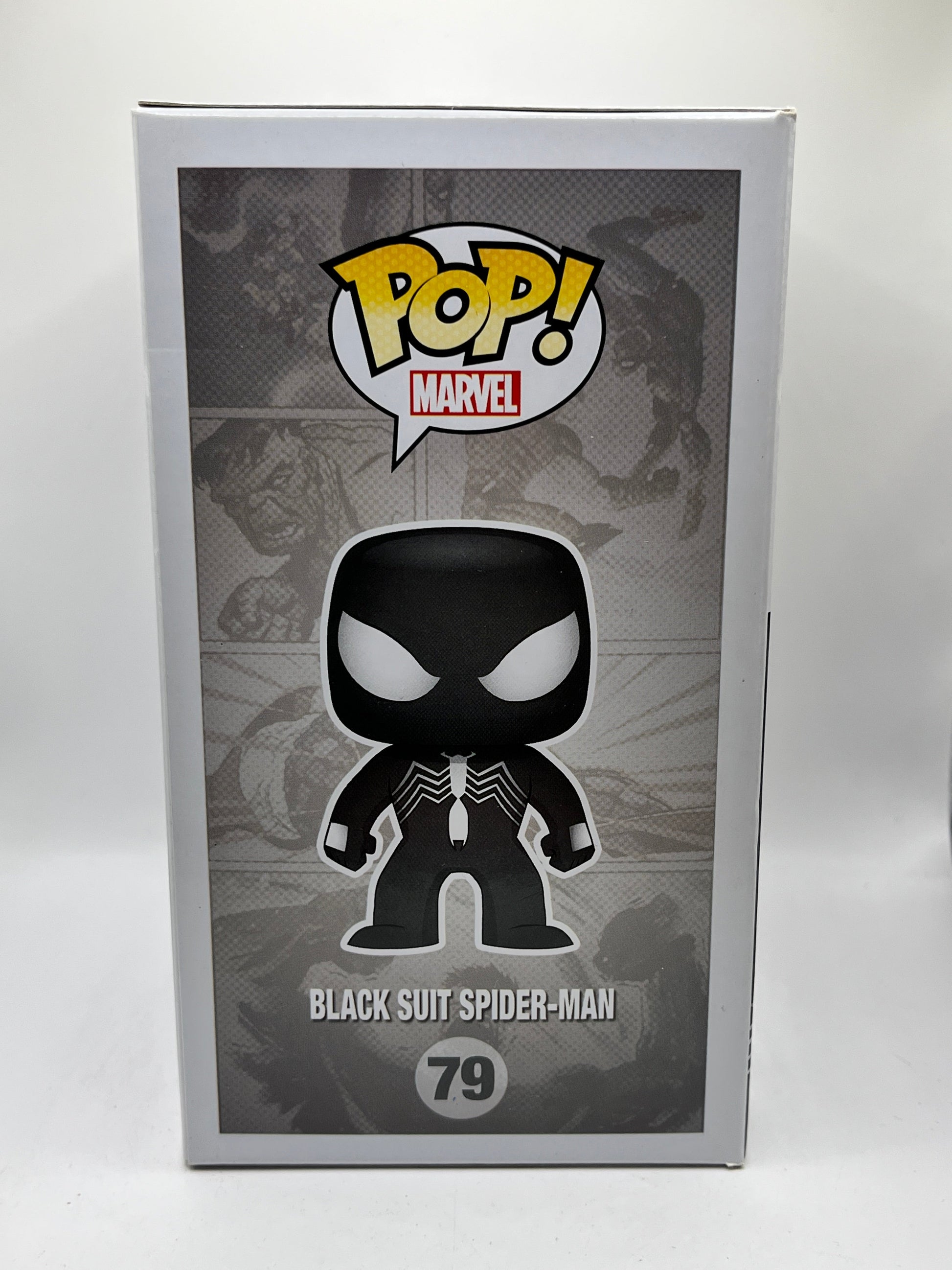 Funko POP! Marvel Spider-Man - Black Suit Spider-man #79 - Glow Vinyl Collectable FRENLY BRICKS - Open 7 Days