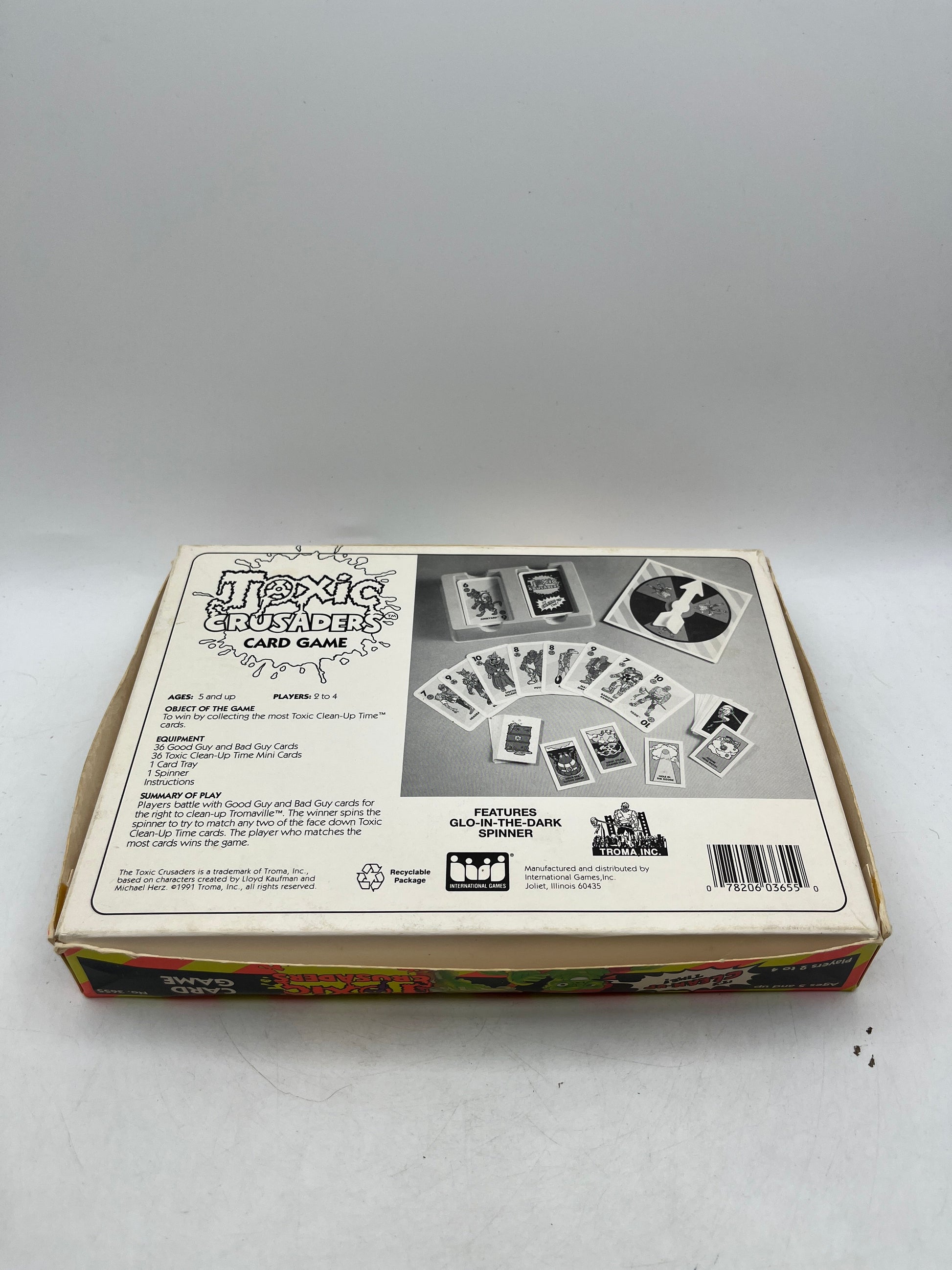 Toxic Crusaders Card Game Authentic 1991 Troma, Inc International Games FRENLY BRICKS - Open 7 Days