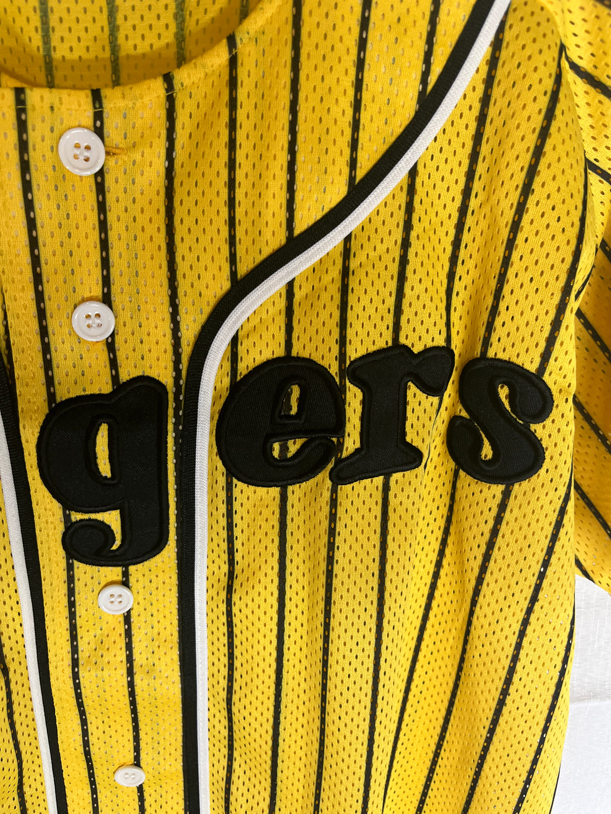 Nippon Baseball Hanshin Tigers Yellow/Black Blank Jersey Large, photo 8 image 8