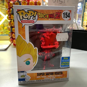 Dragon Ball Z Vegeta Red Chrome 154 Pop Vinyl Funko SDCC 2019 Exclusive ComicCon FRENLY BRICKS - Open 7 Days