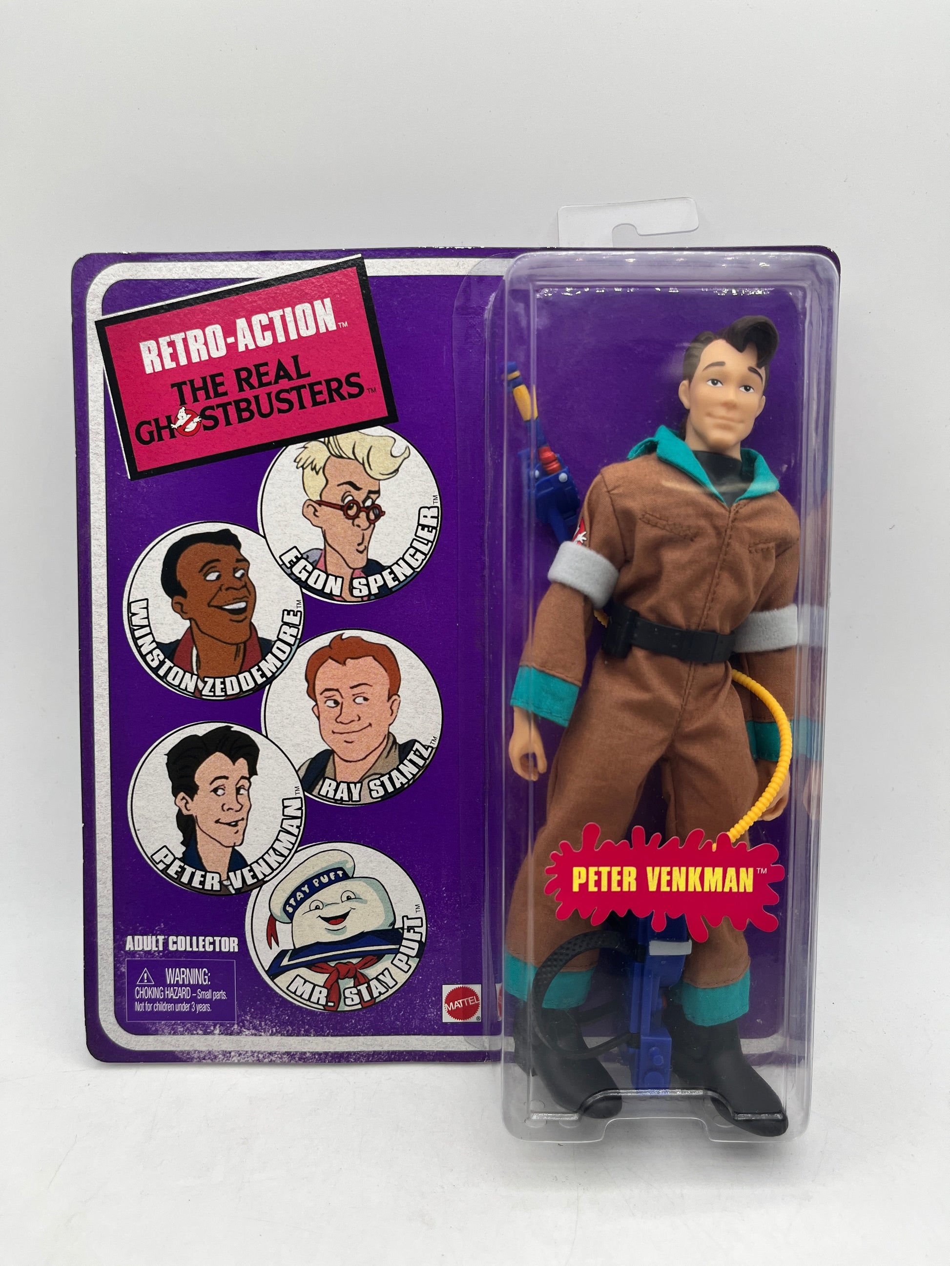 Retro-Action The Real Ghostbusters - Peter Vinkman - Mattel - Sealed FRENLY BRICKS - Open 7 Days