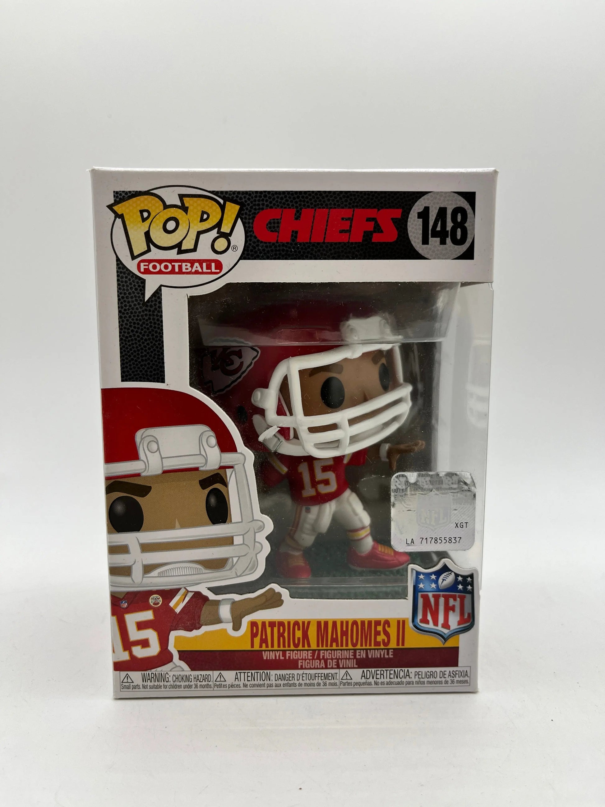 Funko POP! Football Chiefs Patrick Mahomes #148 NFL Sticker - Vinyl Collectable FRENLY BRICKS - Open 7 Days