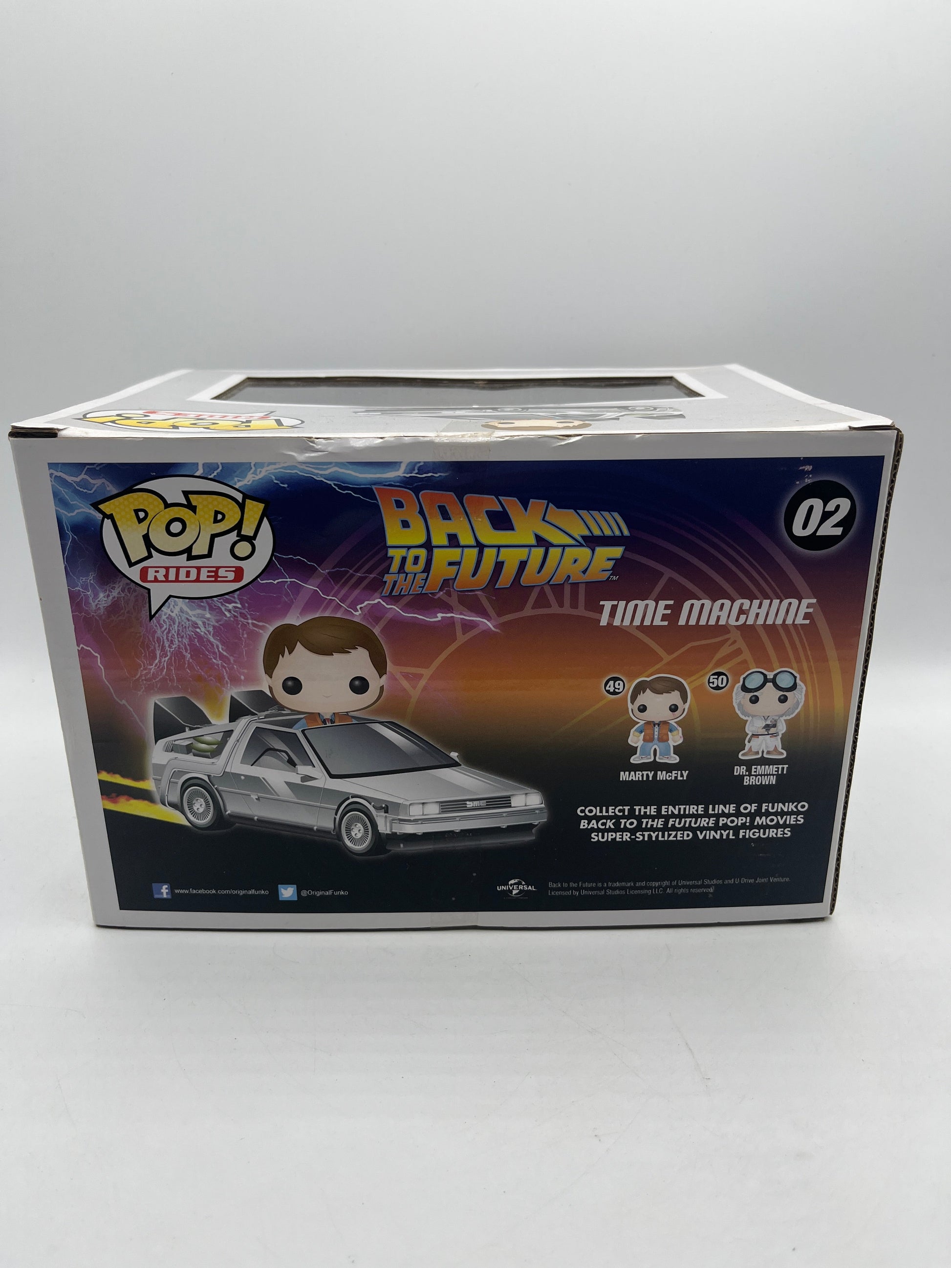 Funko Pop! Rides Back To The Future Time Machine w/ Marty # 02 +combinedshipping FRENLY BRICKS - Open 7 Days