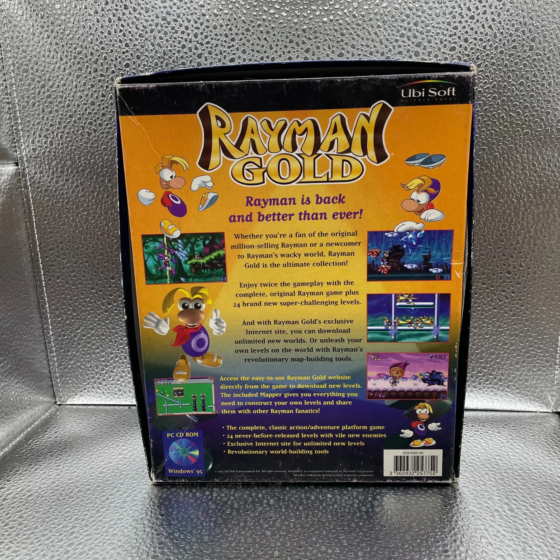 Rayman Gold PC BIG BOX RARE Game Used Tested & Working PAL  Windows 95 UK FRENLY BRICKS - Open 7 Days