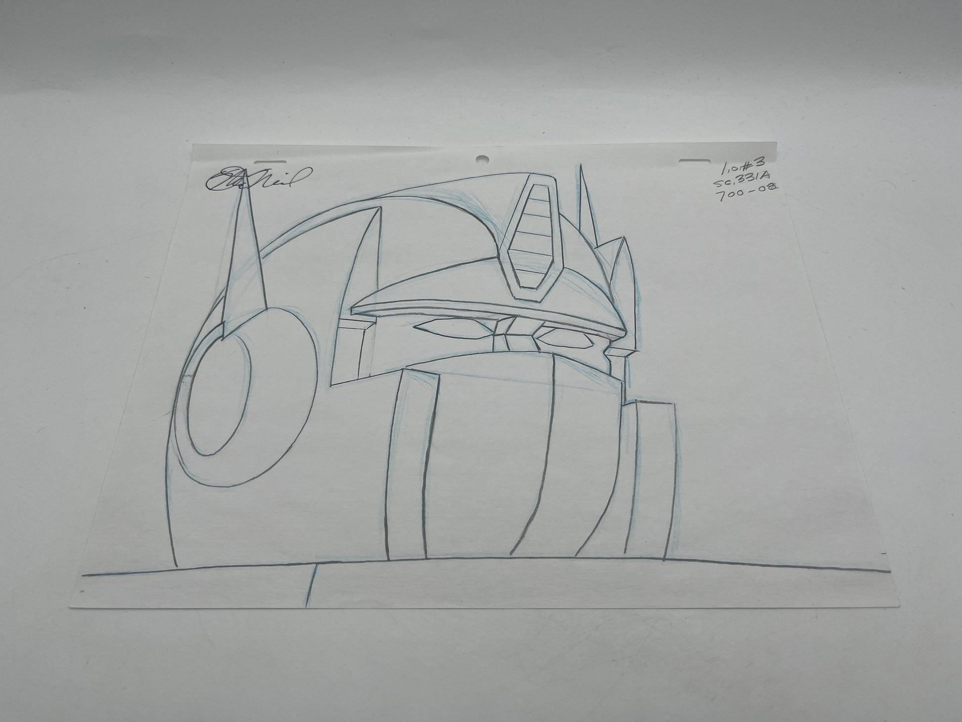 Optimus Prime Transformers Animation Production Cel & Drawing FRENLY BRICKS - Open 7 Days