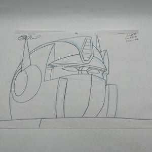 Optimus Prime Transformers Animation Production Cel & Drawing FRENLY BRICKS - Open 7 Days