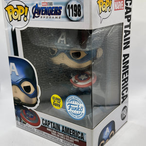Funko POP! Marvel Avengers Endgame - Captain America #1199 - Glow Special Edition FRENLY BRICKS - Open 7 Days