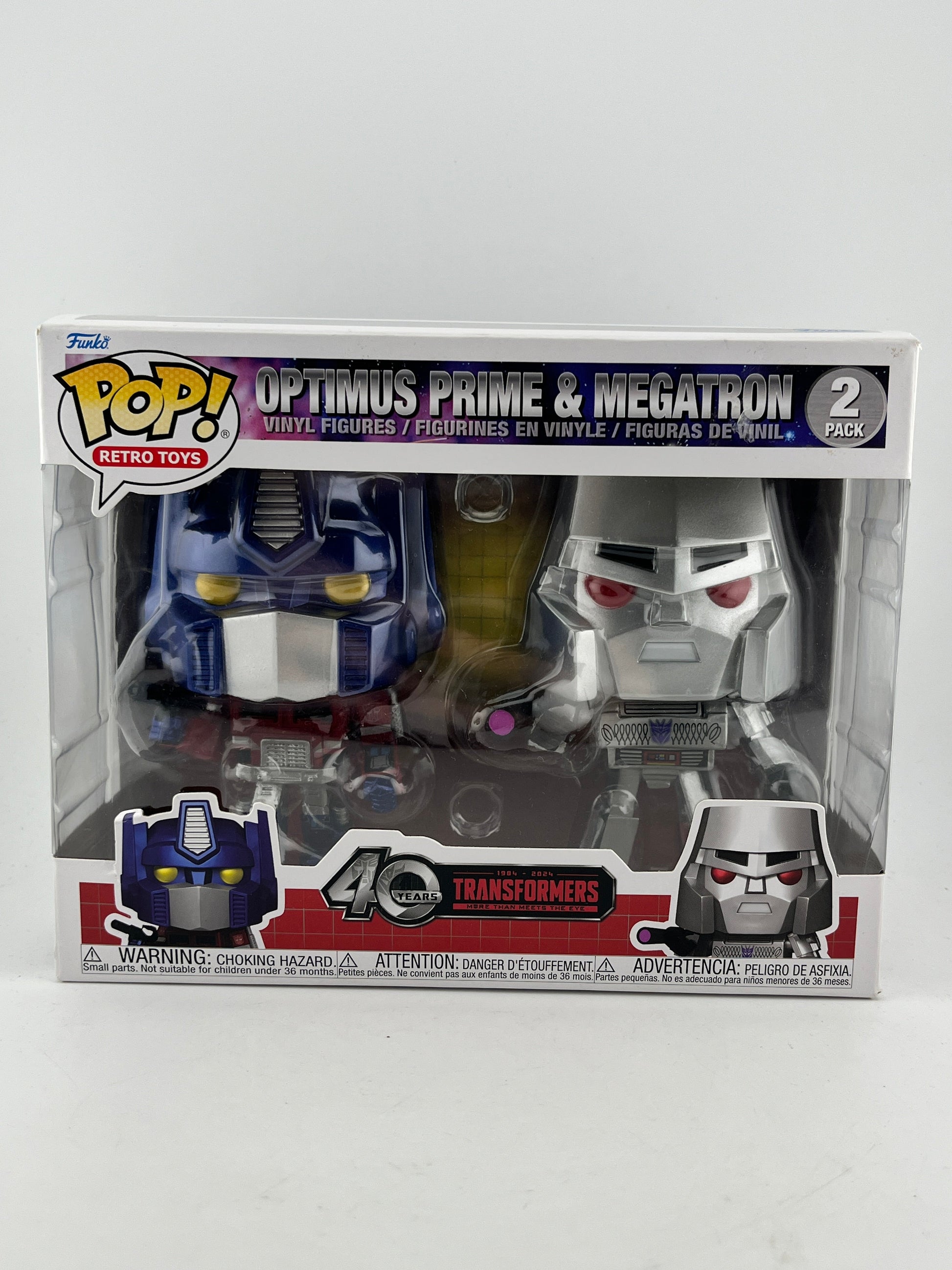 Funko POP! Retro Toys Transformers - Optimus Prime & Megatron #2 Pack - 40th Anniversary FRENLY BRICKS - Open 7 Days
