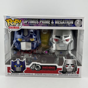 Funko POP! Retro Toys Transformers - Optimus Prime & Megatron #2 Pack - 40th Anniversary FRENLY BRICKS - Open 7 Days