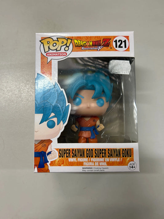 Pop Vinyl #121 Dragon Ball Z Super Saiyan God Super Saiyan Goku FRENLY BRICKS - Open 7 Days