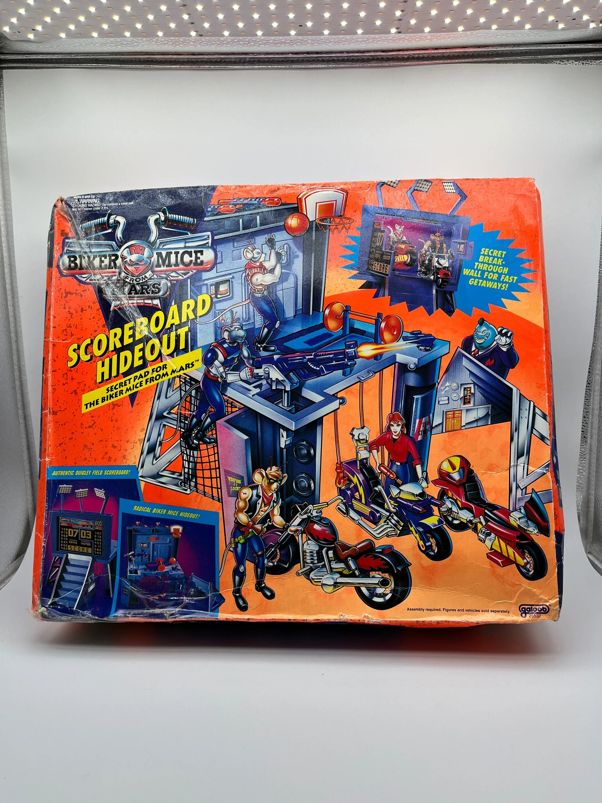 Scoreboard Hideout Secret Pad Biker Mice from Mars 1993 Galoob Playset - Not Sealed & Damaged Box FRENLY BRICKS - Open 7 Days