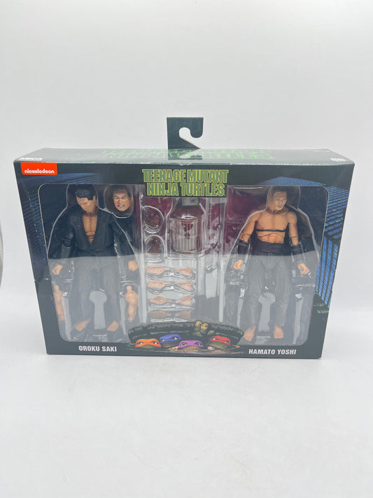 NECA TMNT 2021 Oroku Saki & Hamato Yoshi Teenage Mutant Ninja Turtles Movie 1990 FRENLY BRICKS - Open 7 Days
