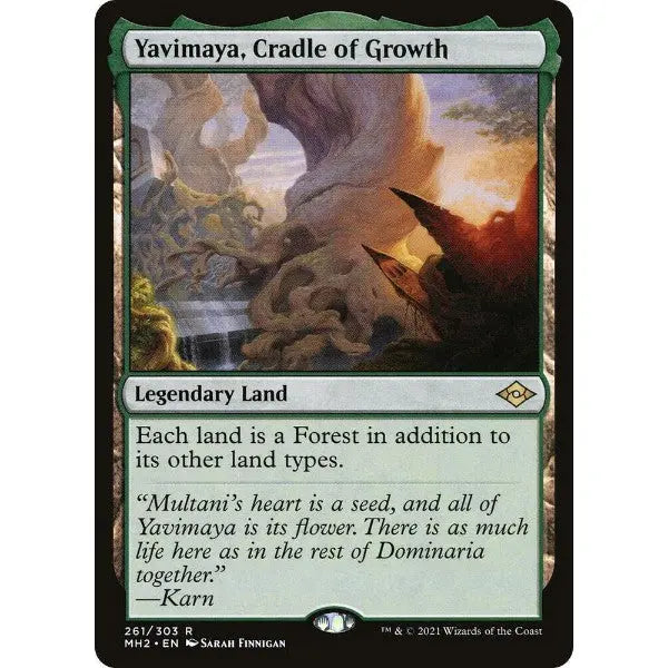Yavimaya, Cradle of Growth Modern Horizons 2 (R) Collector #: 261 FRENLY BRICKS - Open 7 Days