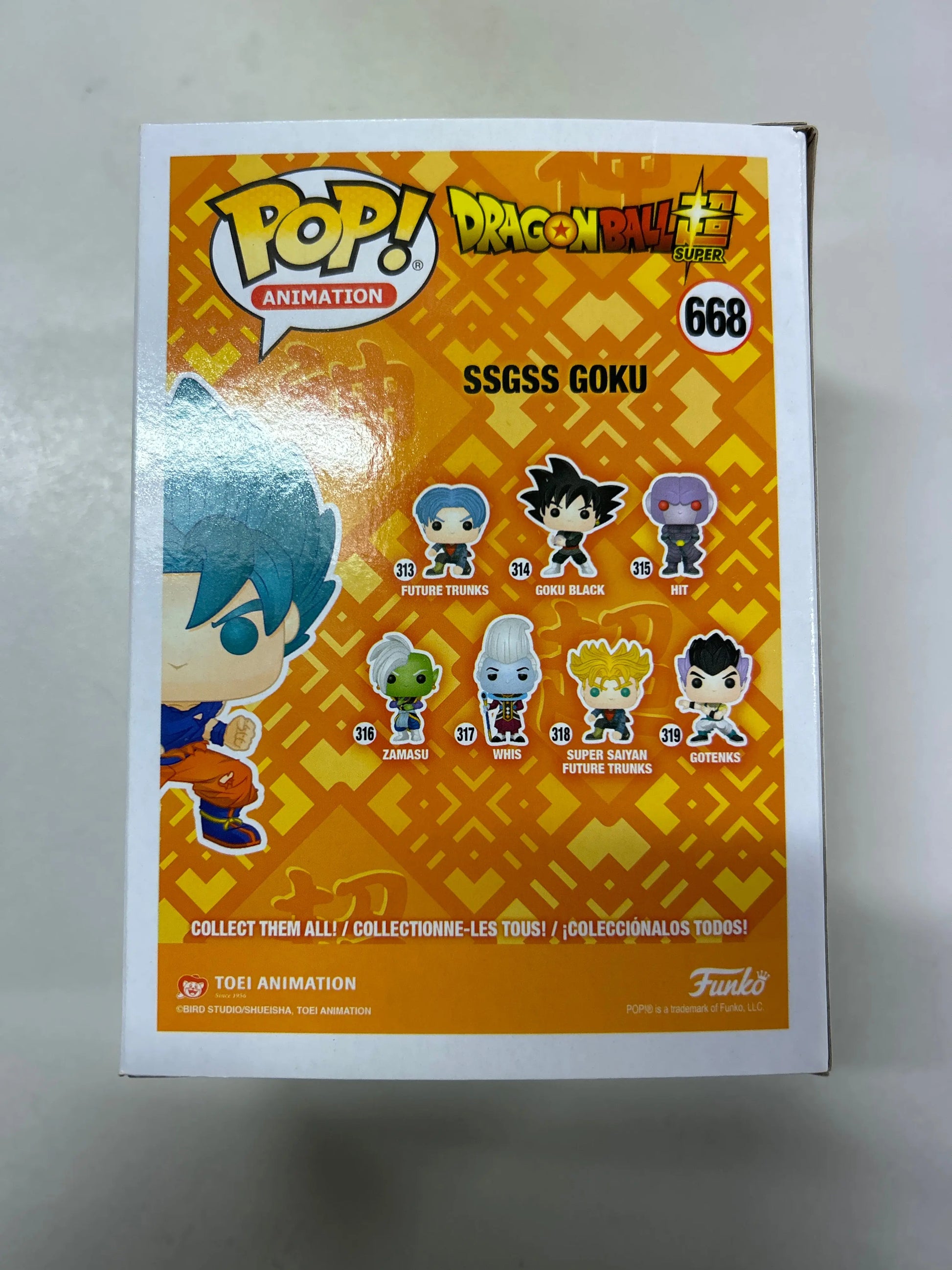 Pop Vinyl Dragon Ball Super #668 Ssgss Goku FRENLY BRICKS - Open 7 Days