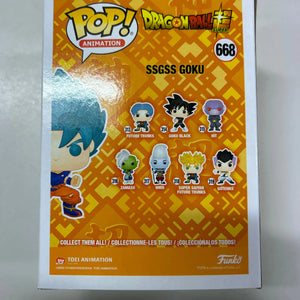 Pop Vinyl Dragon Ball Super #668 Ssgss Goku FRENLY BRICKS - Open 7 Days