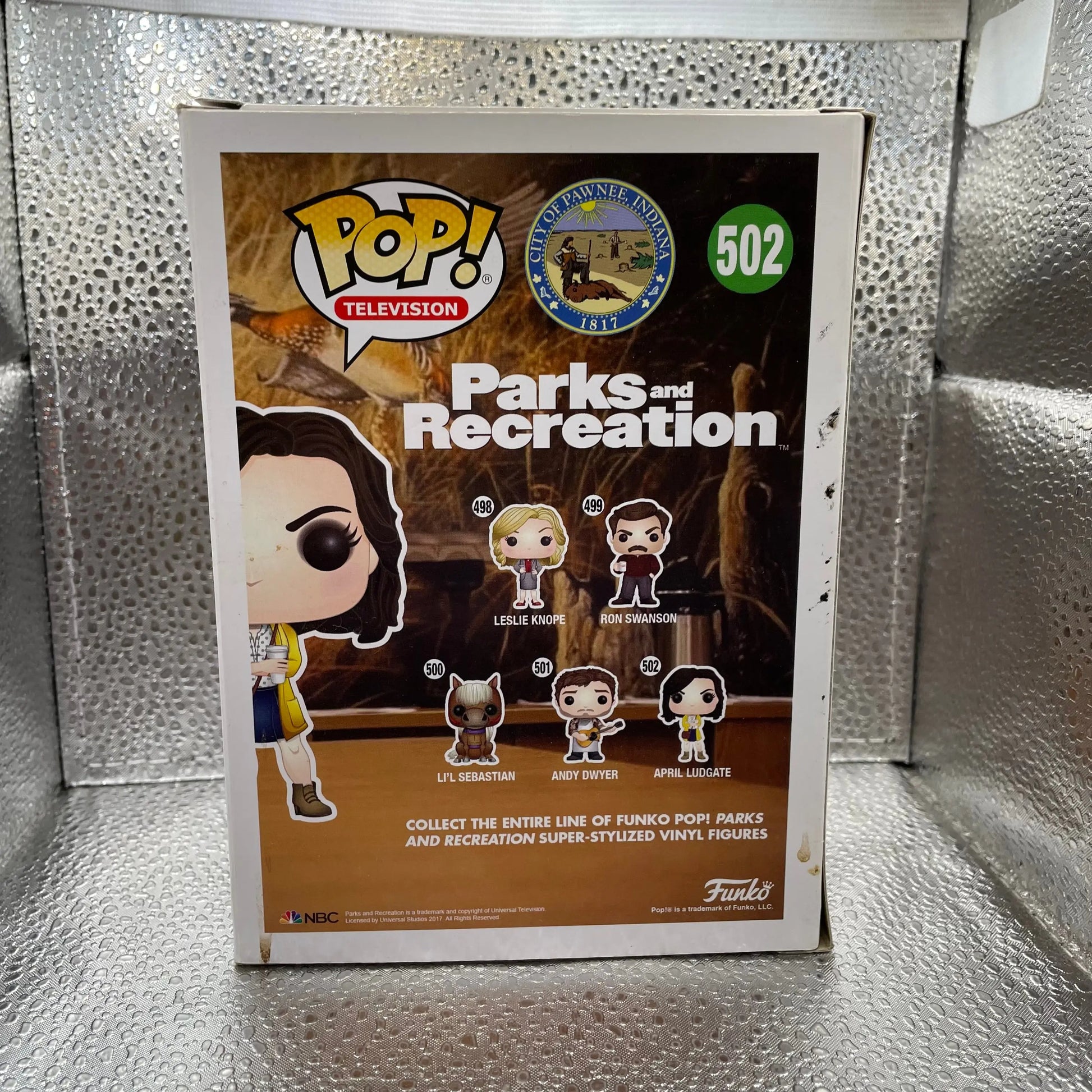 April Ludgate #502  Funko Pop Vinyl Figure Parks And Recreation + Protector FRENLY BRICKS - Open 7 Days