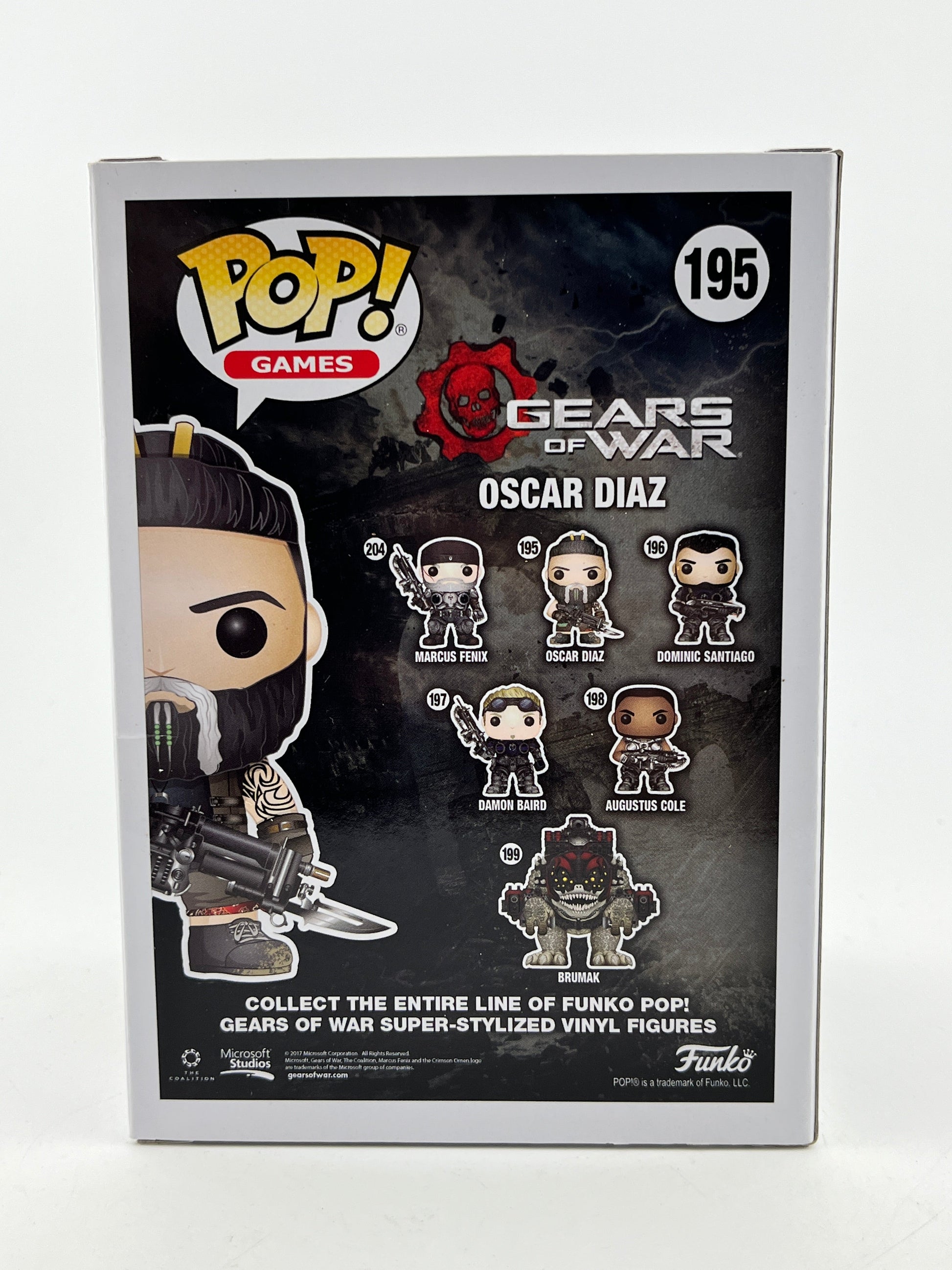 Funko POP! Games Gears Or War - Oscar Diaz #195 - Vinyl Collectable FRENLY BRICKS - Open 7 Days