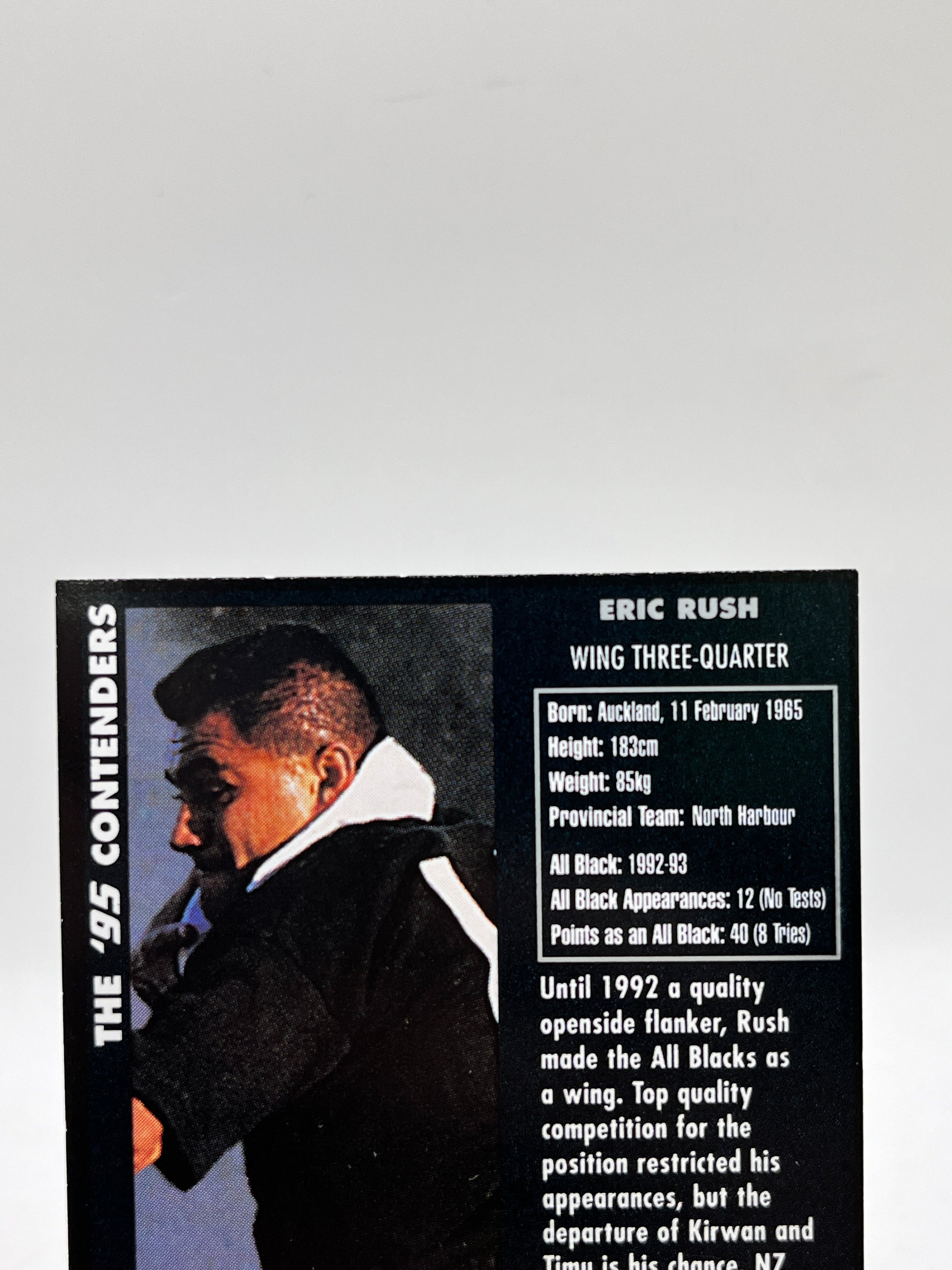 Eric Rush Auto - 1995 Dynamic Marketing Rugby Union Card NZ All Blacks #23 FRENLY BRICKS - Open 7 Days