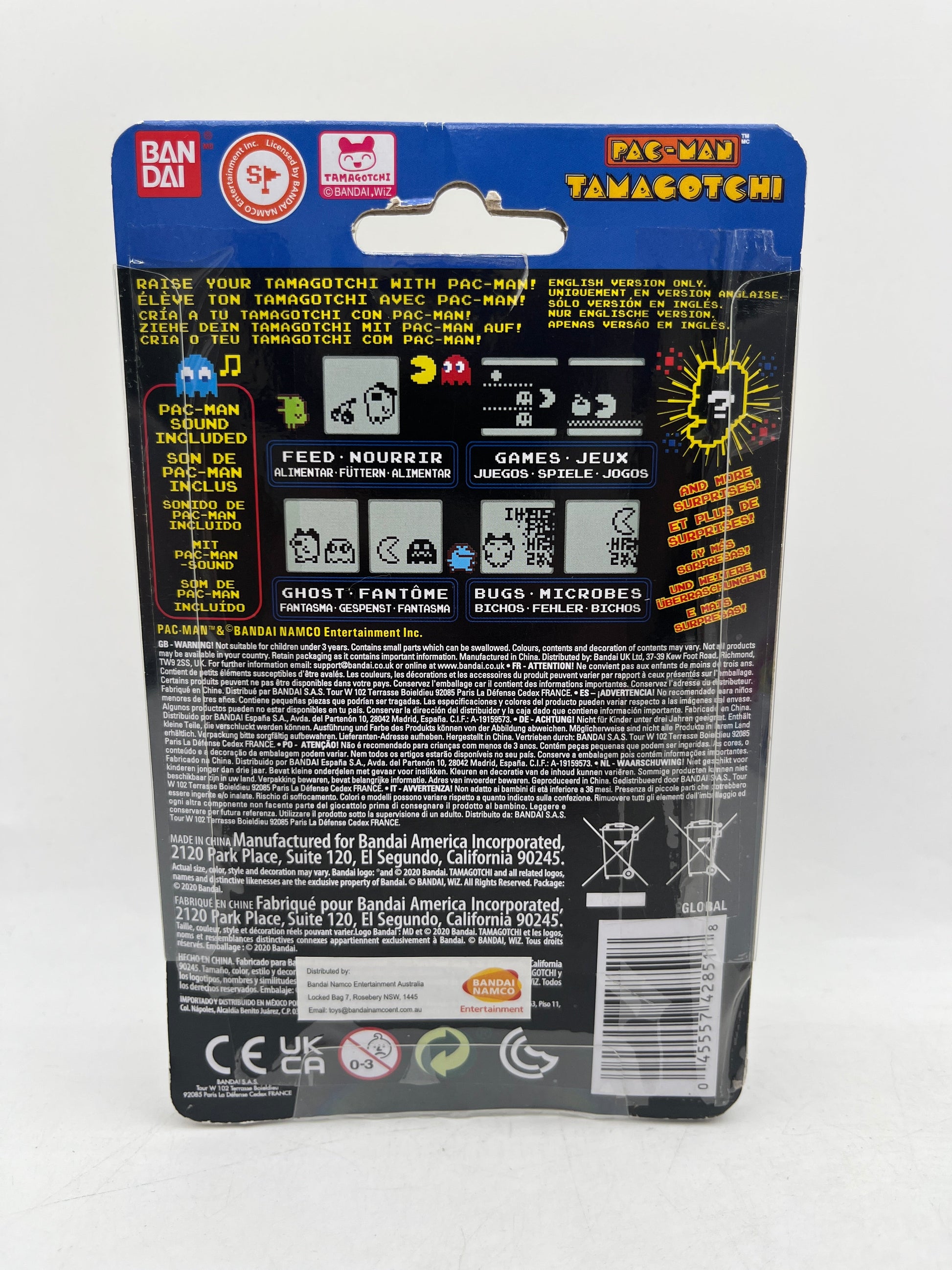 Bandai 42851 PAC-MAN Tamagotchi Digital Pet - Yellow Maze FRENLY BRICKS - Open 7 Days