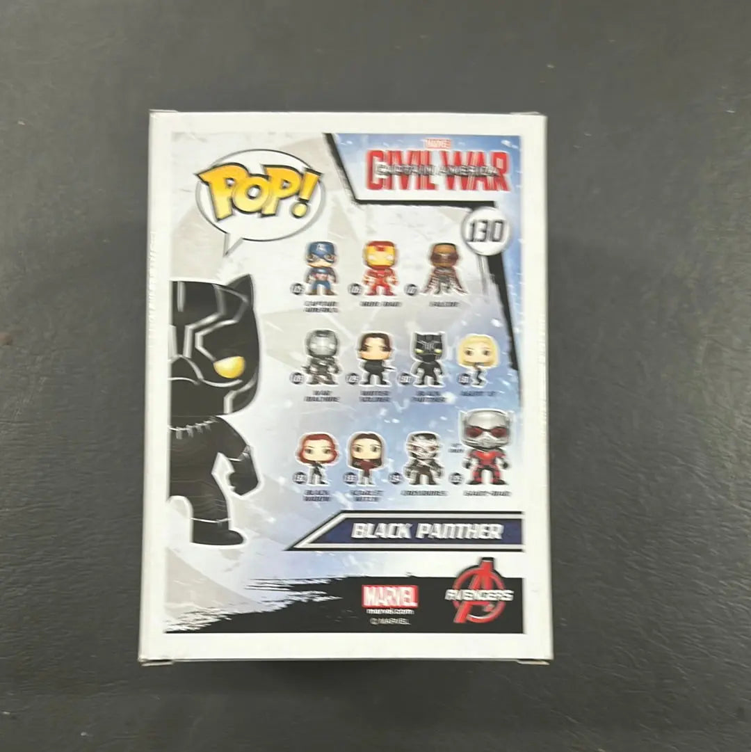 Pop Vinyl Black Panther #130 Marvel FRENLY BRICKS - Open 7 Days