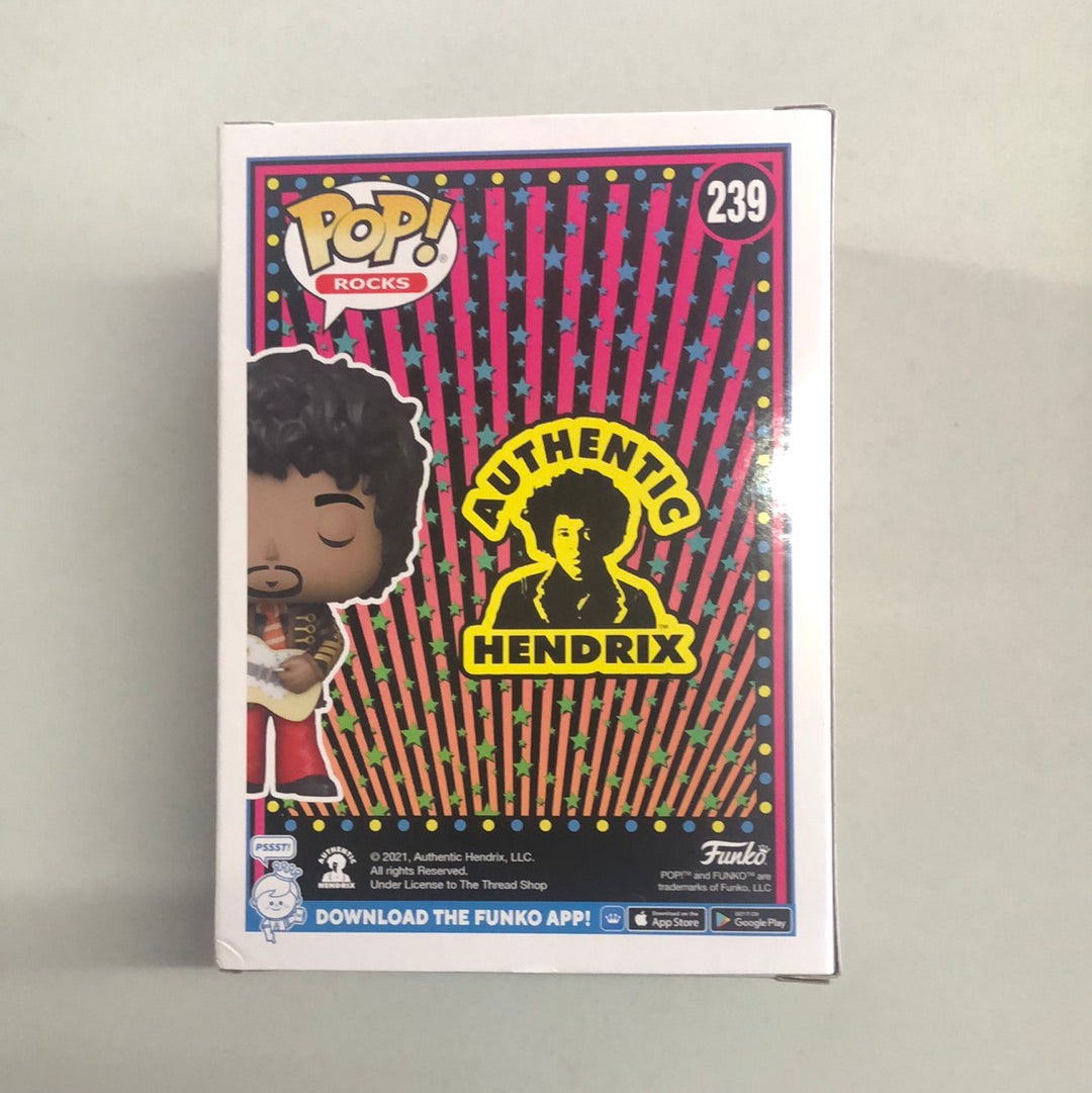 Funko Pop Rocks : Jimi Hendrix #239 Vinyl Funko Shop Exclusive FRENLY BRICKS - Open 7 Days