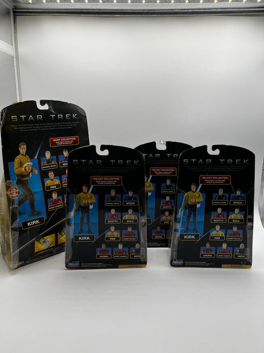 Star Trek Action Figure Lot: Sulu 6”, Pike 3.75”, Cadet McCoy 3.75, Nero 3.75” FRENLY BRICKS - Open 7 Days