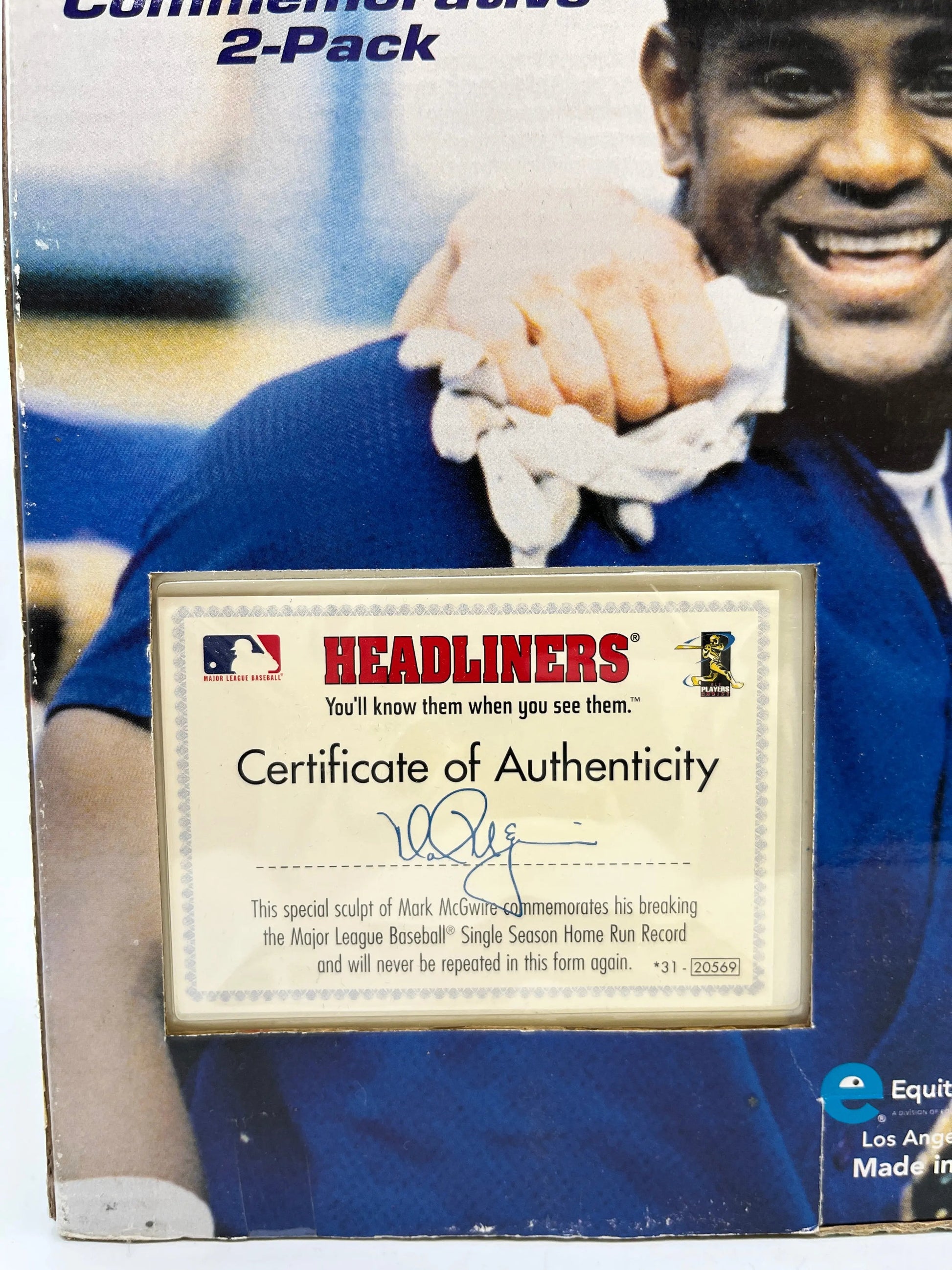 MLB Headlines XL Mark McGwire & Sammy Sosa Home Run Commemorative 2-Pack FRENLY BRICKS - Open 7 Days
