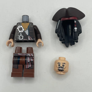 LEGO Minifigure Pirates of the Caribbean - poc011 Captain Jack Sparrow - (Complete, Genuine) FRENLY BRICKS - Open 7 Days