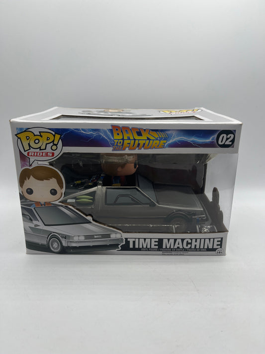 Funko Pop! Rides Back To The Future Time Machine w/ Marty # 02 +combinedshipping FRENLY BRICKS - Open 7 Days
