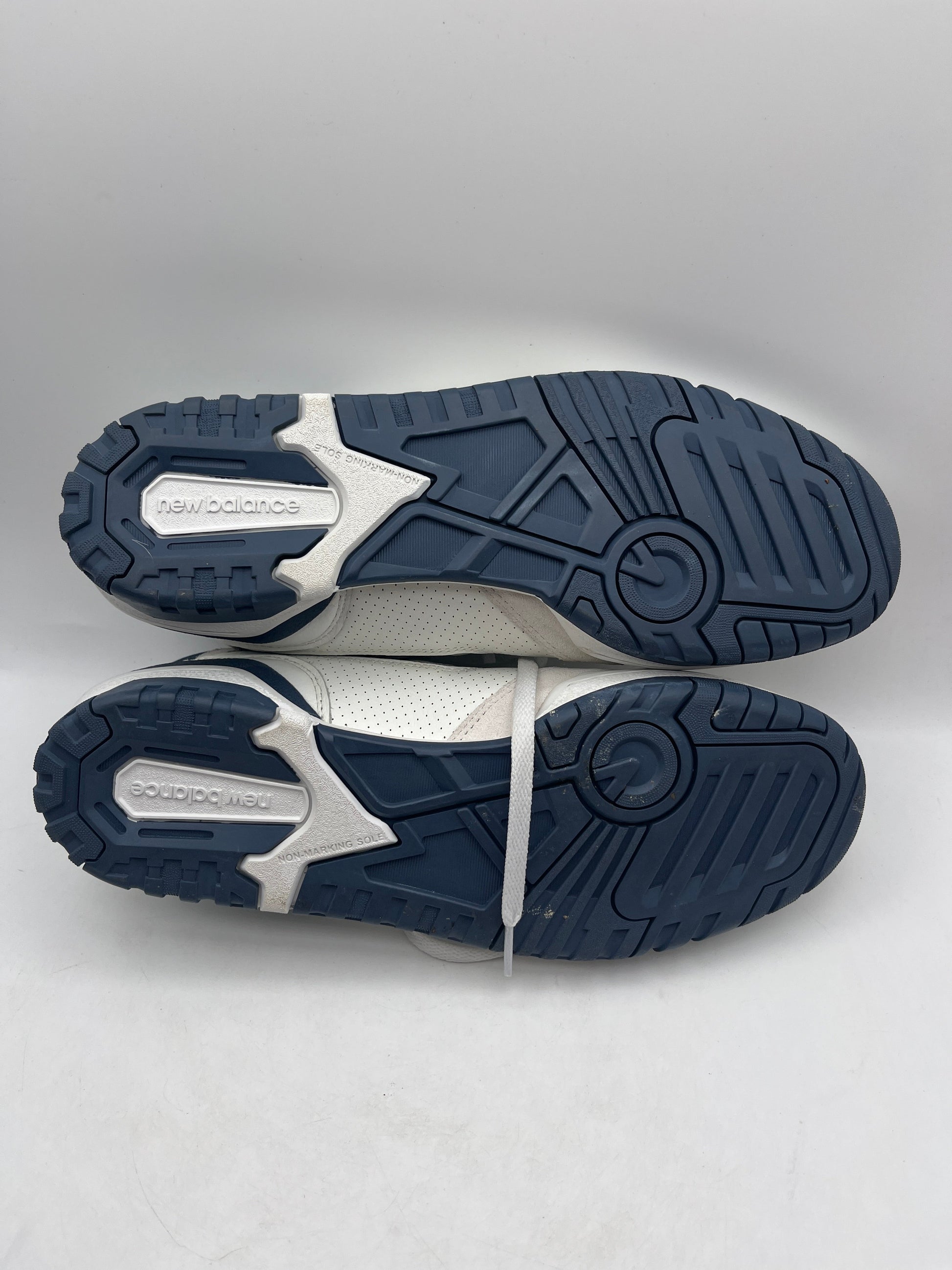New Balance 550 White Navy Sneakers – Size US 12 USED FRENLY BRICKS - Open 7 Days
