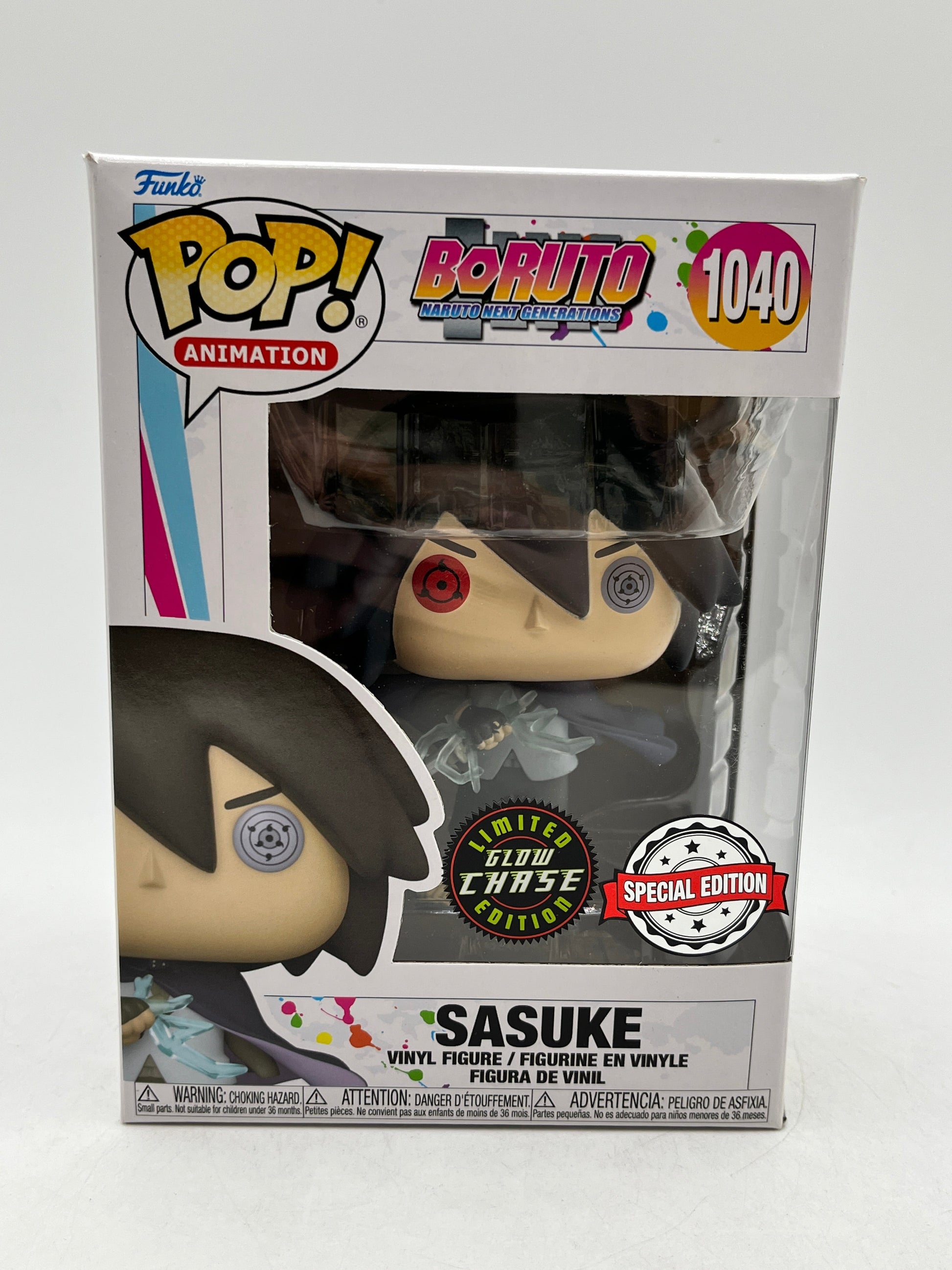 Funko POP! Animation Boruto - Sasuke #1040 - Glow Chase FRENLY BRICKS - Open 7 Days