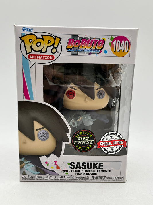 Funko POP! Animation Boruto - Sasuke #1040 - Glow Chase FRENLY BRICKS - Open 7 Days