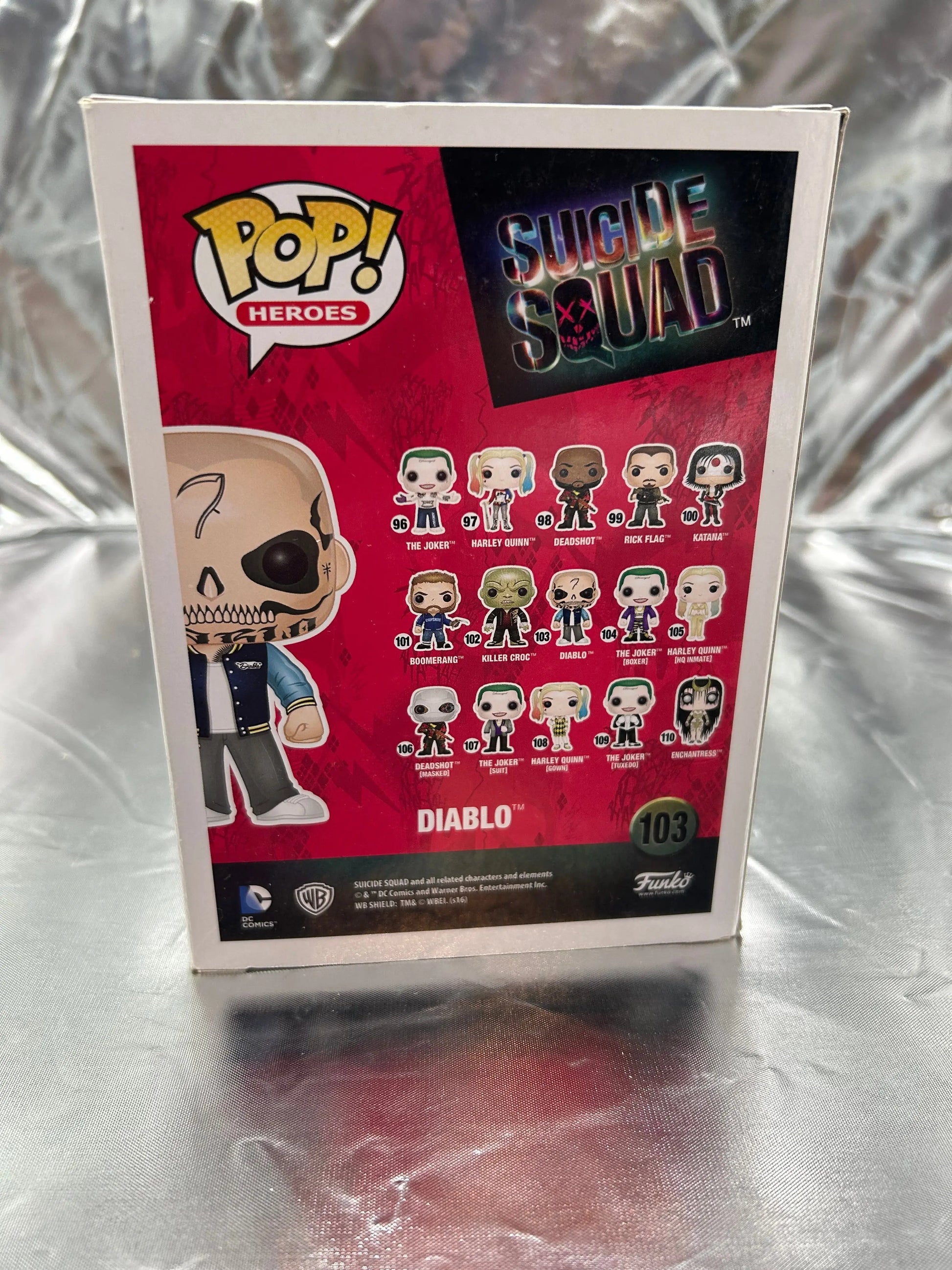 Funko POP Heroes - Suicide Squad - Diablo #103 FRENLY BRICKS - Open 7 Days