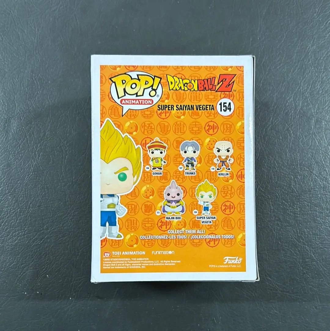 Funko Pop! Animation Dragonball Z #154 Super Saiyan Vegeta 2018 Convention FRENLY BRICKS - Open 7 Days