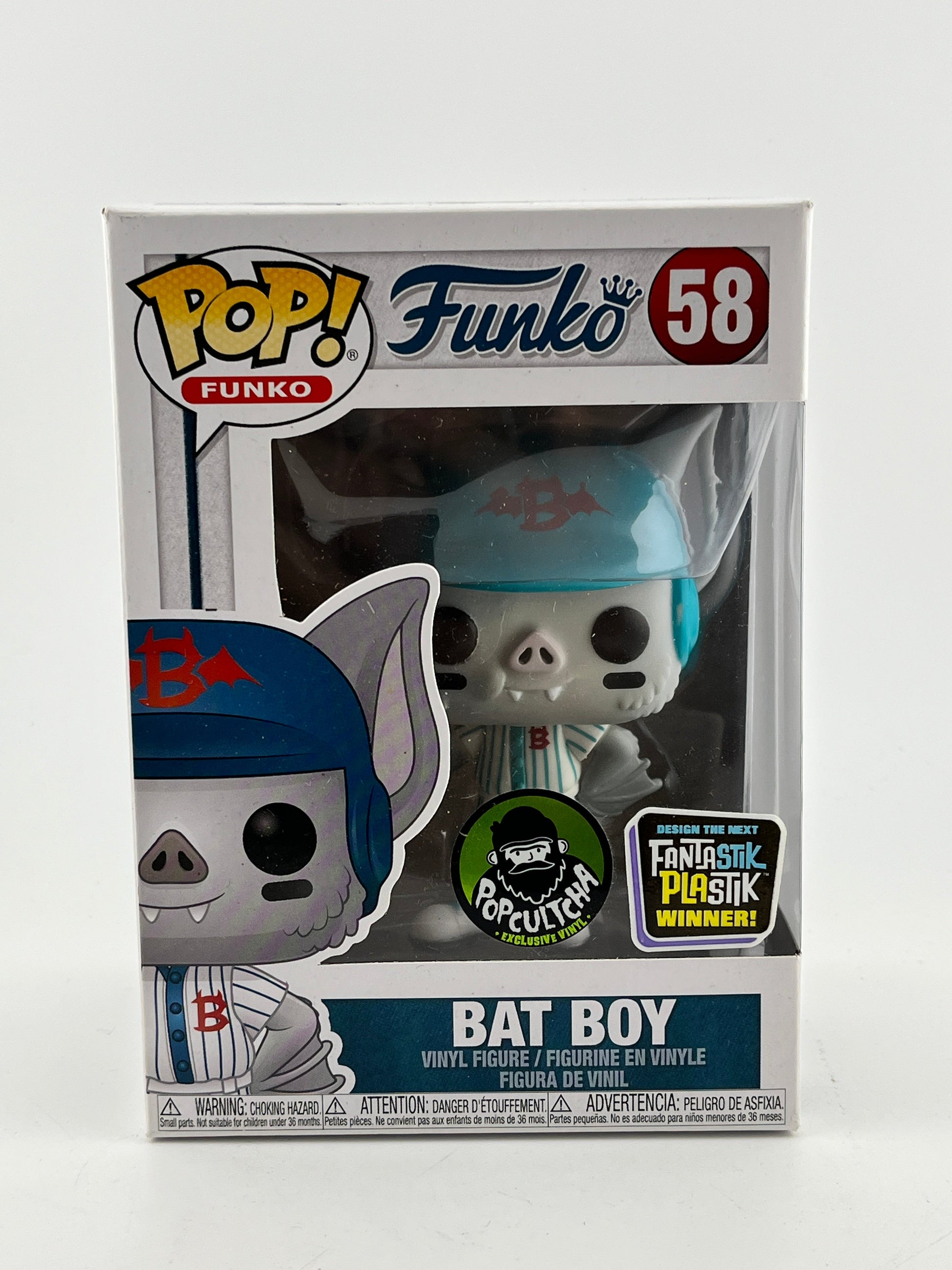 Funko POP! Funko - Bag Boy #58 - Fantastik Plastik Winner - PopCultcha Exclusive FRENLY BRICKS - Open 7 Days