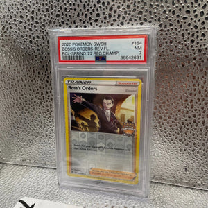 Boss’s Orders 2020 Pokémon SWSH #154 Pokemon Championships Promo PSA 7 FRENLY BRICKS - Open 7 Days