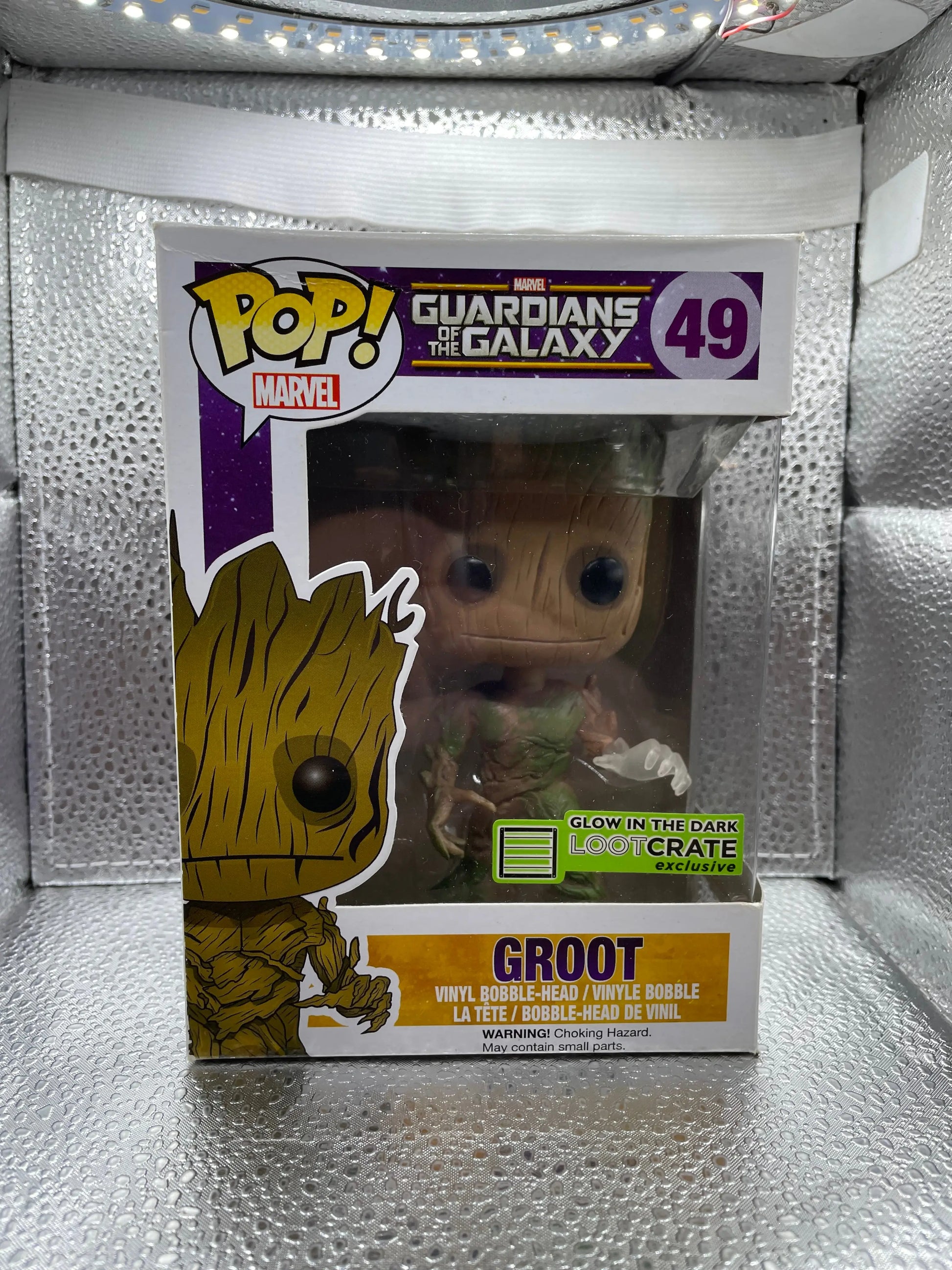 Funko Pop! Vinyl: Marvel - Groot - (Glow) - Loot Crate (LC) (Exclusive) #49 FRENLY BRICKS - Open 7 Days